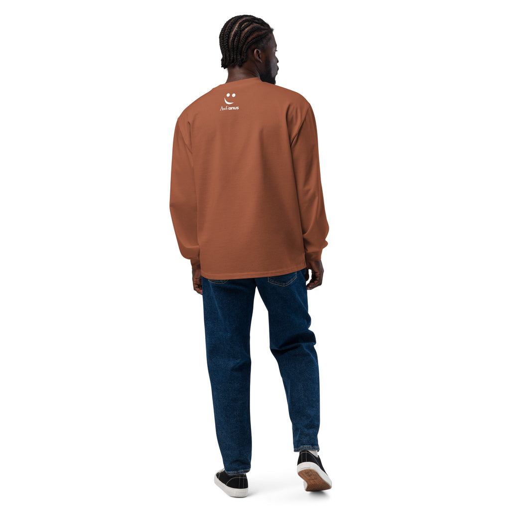 Unisex Premium Heavyweight Long Sleeve Shirt | Evening Vibes long sleeve shirt AwRans Clothing unisex-premium-heavyweight-long-sleeve-shirt-clay-back-67f2c416f328b
