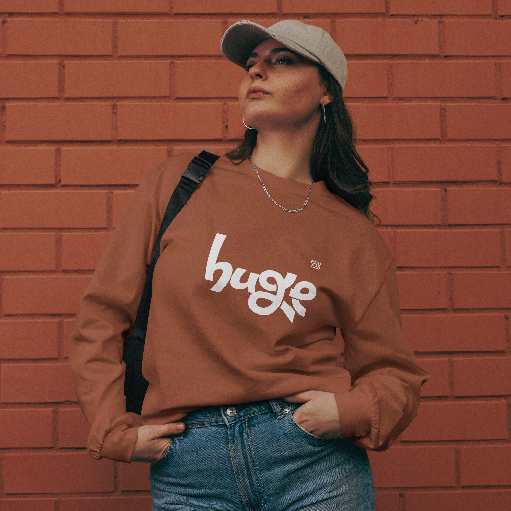 Unisex Premium Heavyweight Long Sleeve Shirt | Huge long sleeve shirt AwRans Clothing unisex-premium-heavyweight-long-sleeve-shirt-clay-front-67f294301b7fb