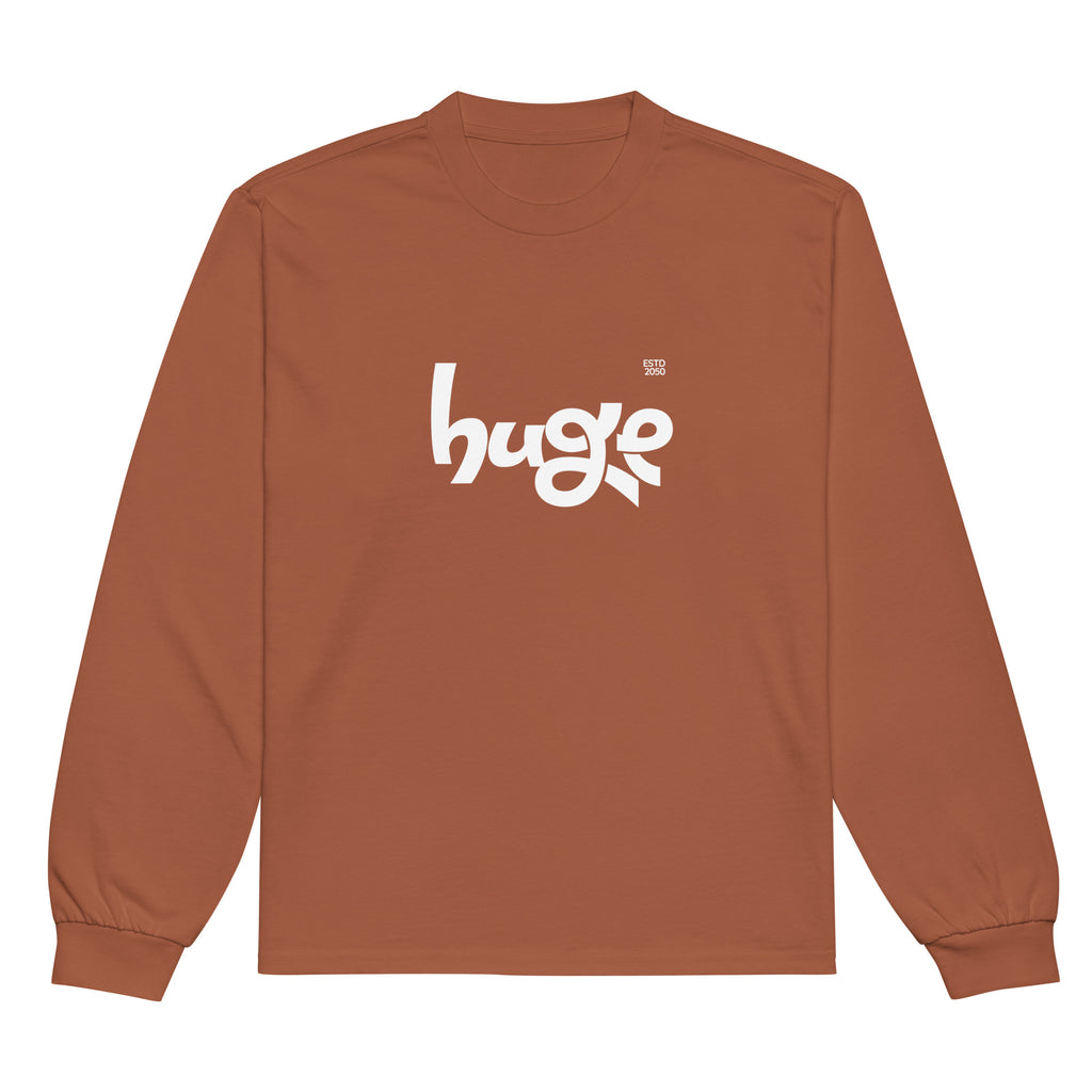 Unisex Premium Heavyweight Long Sleeve Shirt | Huge long sleeve shirt AwRans Clothing unisex-premium-heavyweight-long-sleeve-shirt-clay-front-67f294301ee42