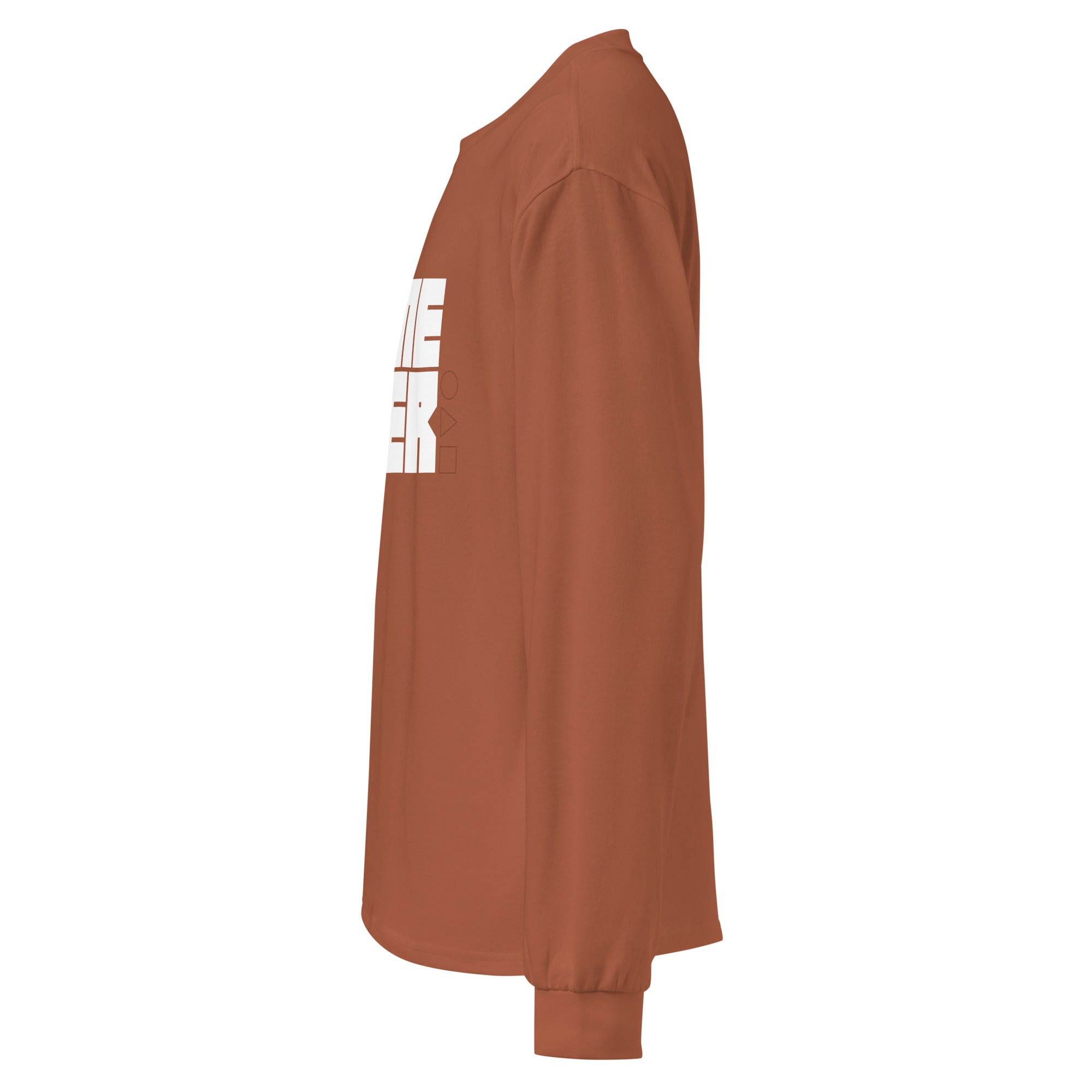 Unisex Premium Heavyweight Long Sleeve Shirt | Game Over long sleeve shirt AwRans Clothing unisex-premium-heavyweight-long-sleeve-shirt-clay-left-67f2c242bfb23