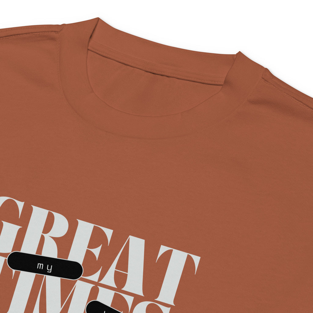 Unisex Premium Heavyweight Long Sleeve Shirt | My Vibes Great Time long sleeve shirt AwRans Clothing unisex-premium-heavyweight-long-sleeve-shirt-clay-product-details-2-67f2a0509f91c