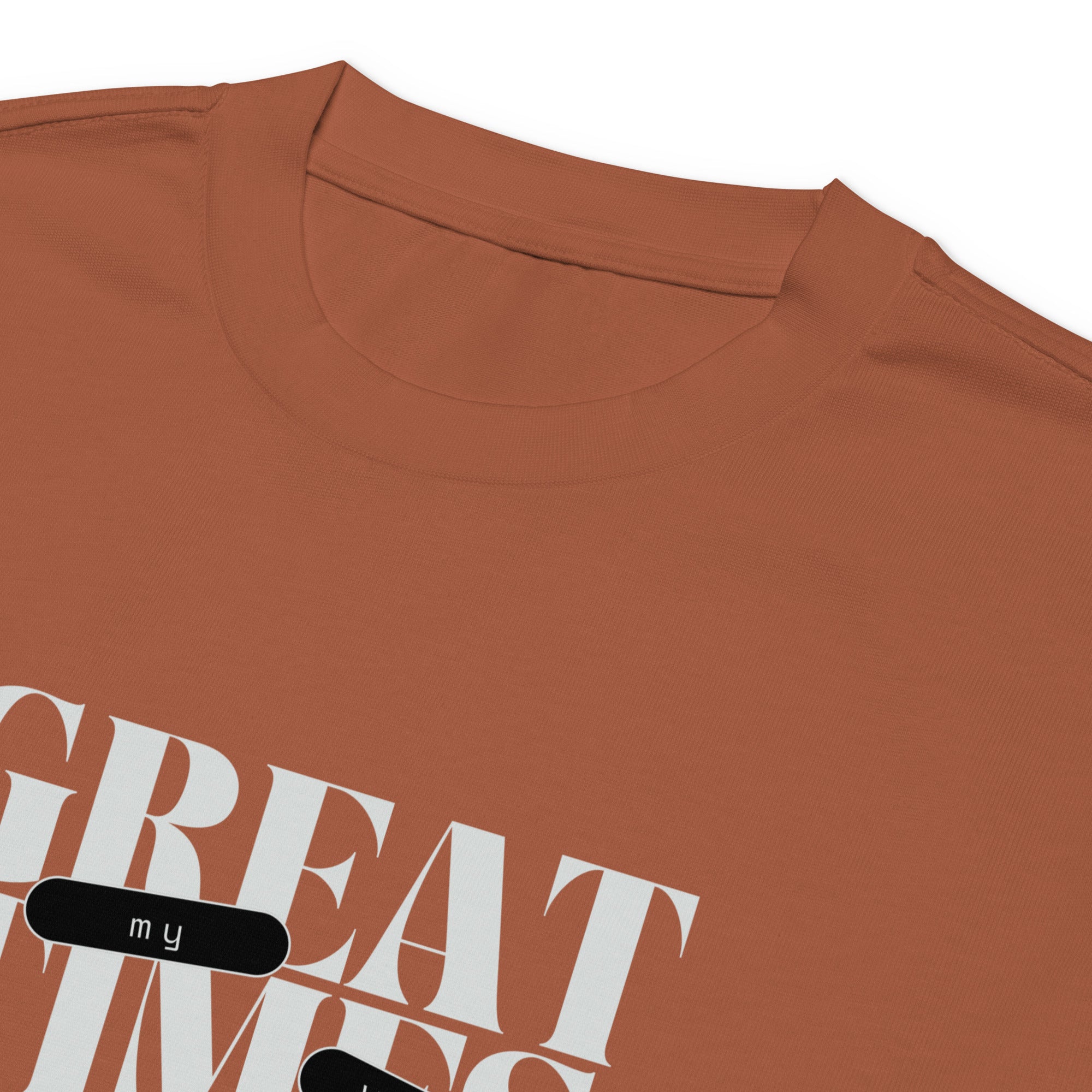 Unisex Premium Heavyweight Long Sleeve Shirt | My Vibes Great Time long sleeve shirt AwRans Clothing unisex-premium-heavyweight-long-sleeve-shirt-clay-product-details-2-67f2a0509f91c