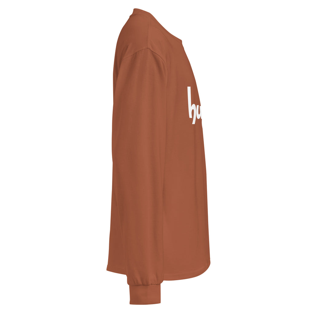 Unisex Premium Heavyweight Long Sleeve Shirt | Huge long sleeve shirt AwRans Clothing unisex-premium-heavyweight-long-sleeve-shirt-clay-right-67f2943043f67