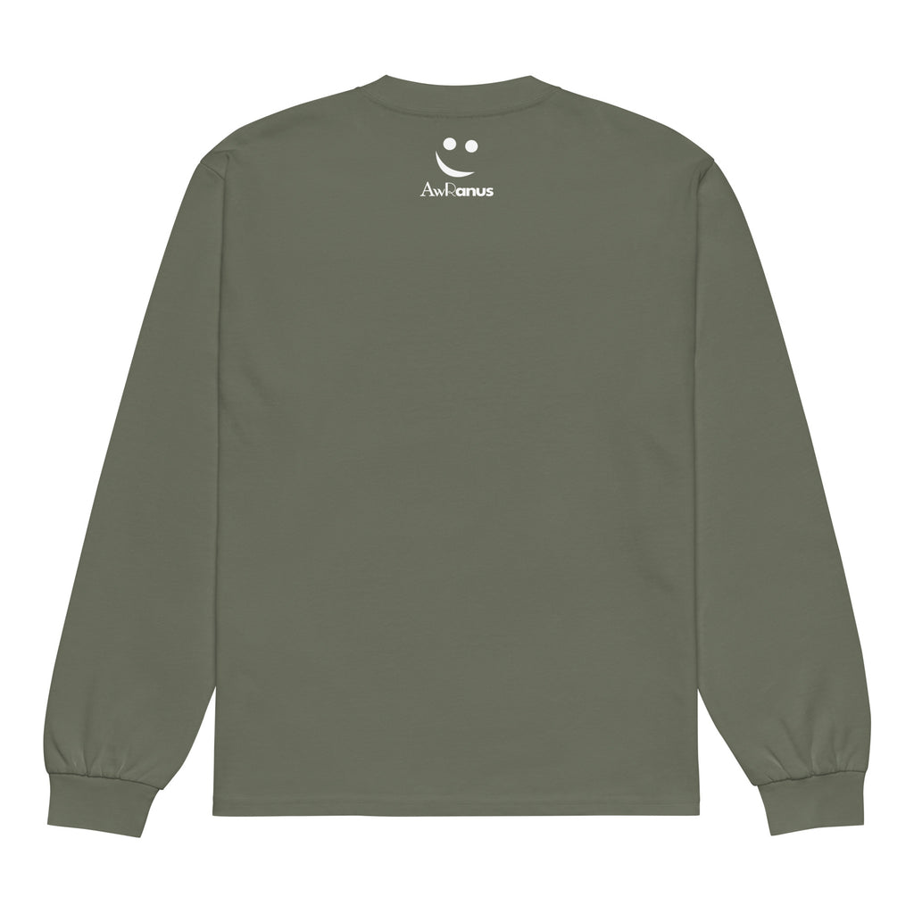 Unisex Premium Heavyweight Long Sleeve Shirt | My Vibes Great Time long sleeve shirt AwRans Clothing unisex-premium-heavyweight-long-sleeve-shirt-cypress-back-67f2a050acdea