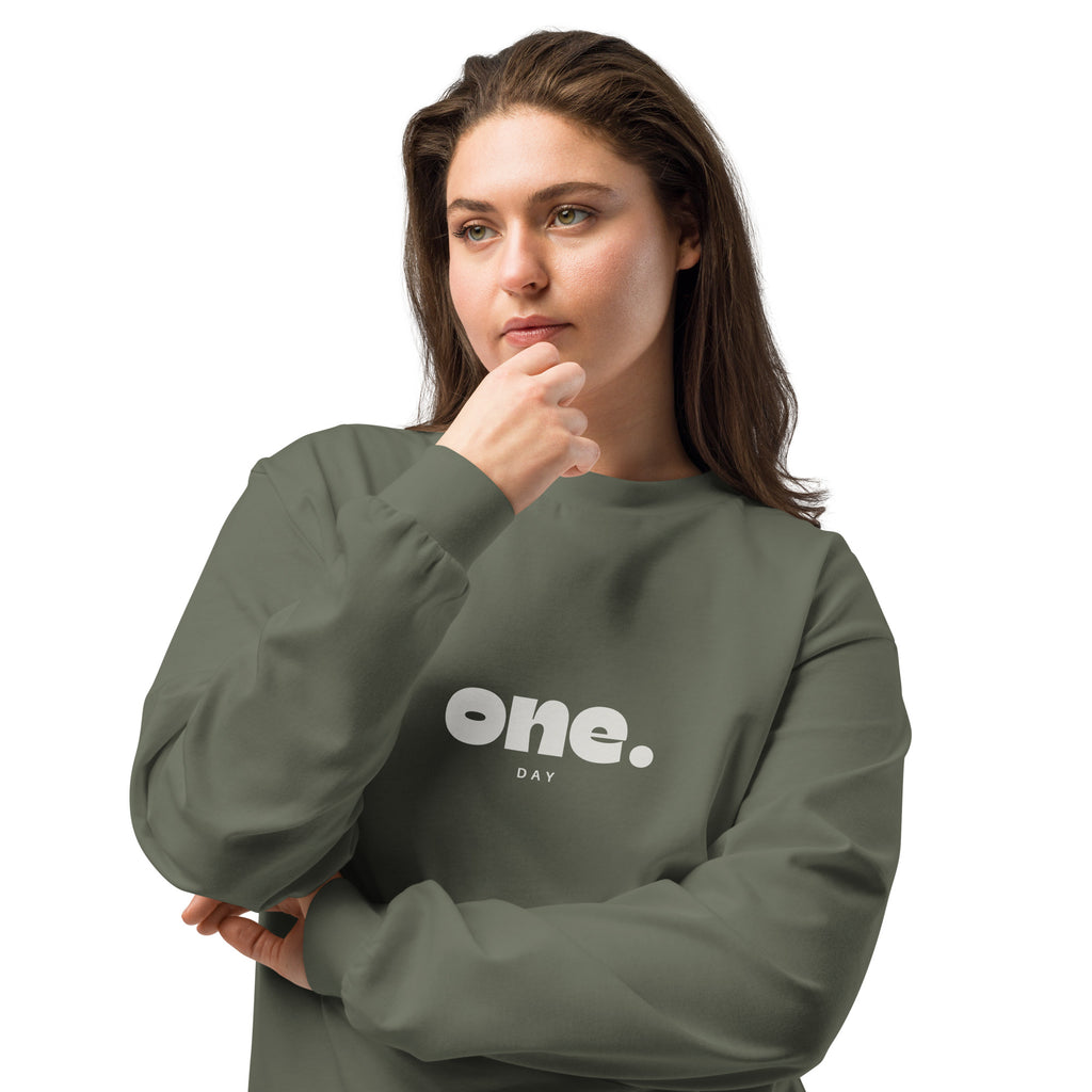 Unisex Premium Heavyweight Long Sleeve Shirt | One Day long sleeve shirt AwRans Clothing unisex-premium-heavyweight-long-sleeve-shirt-cypress-front-2-67eaaaf896c50