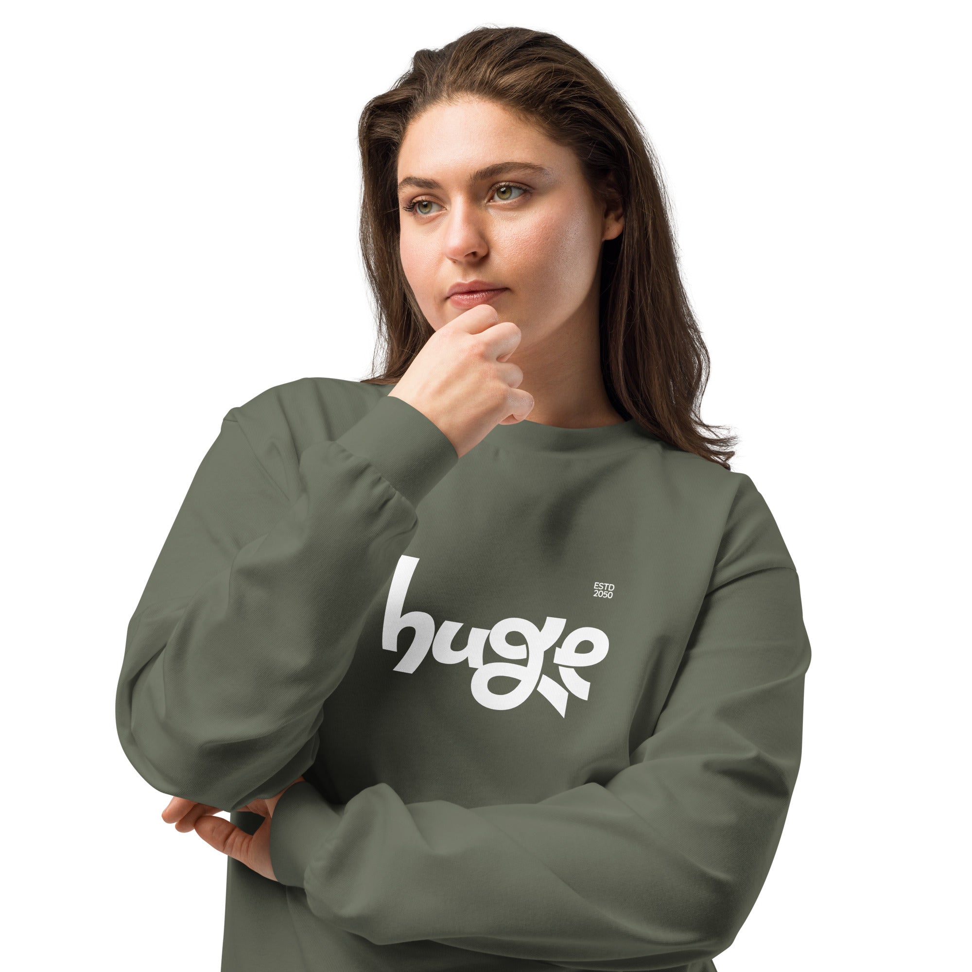Unisex Premium Heavyweight Long Sleeve Shirt | Huge long sleeve shirt AwRans Clothing unisex-premium-heavyweight-long-sleeve-shirt-cypress-front-2-67f294302567f
