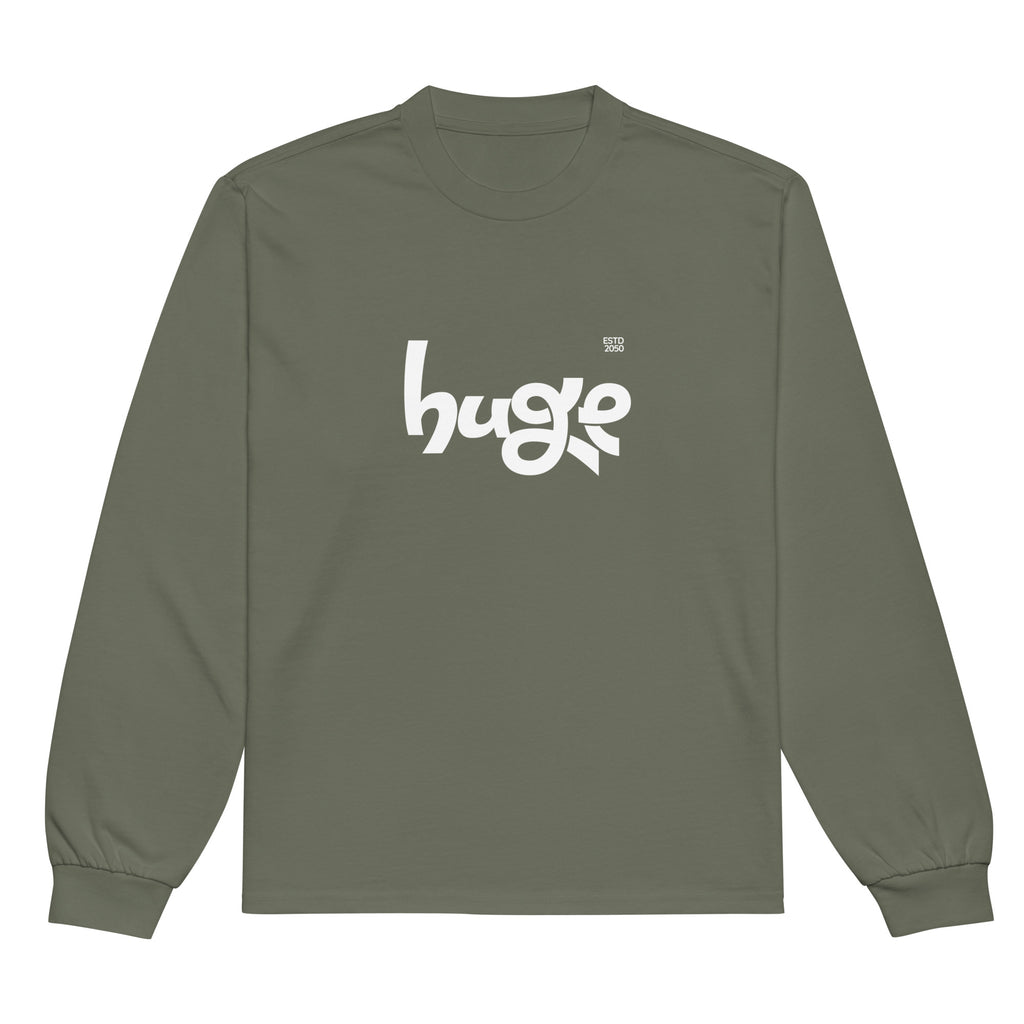 Unisex Premium Heavyweight Long Sleeve Shirt | Huge long sleeve shirt AwRans Clothing unisex-premium-heavyweight-long-sleeve-shirt-cypress-front-67f2943023581
