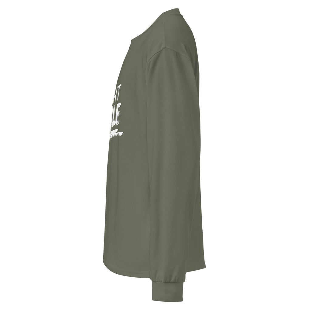 Unisex Premium Heavyweight Long Sleeve Shirt | Night Style long sleeve shirt AwRans Clothing unisex-premium-heavyweight-long-sleeve-shirt-cypress-left-67eaaba7dab31