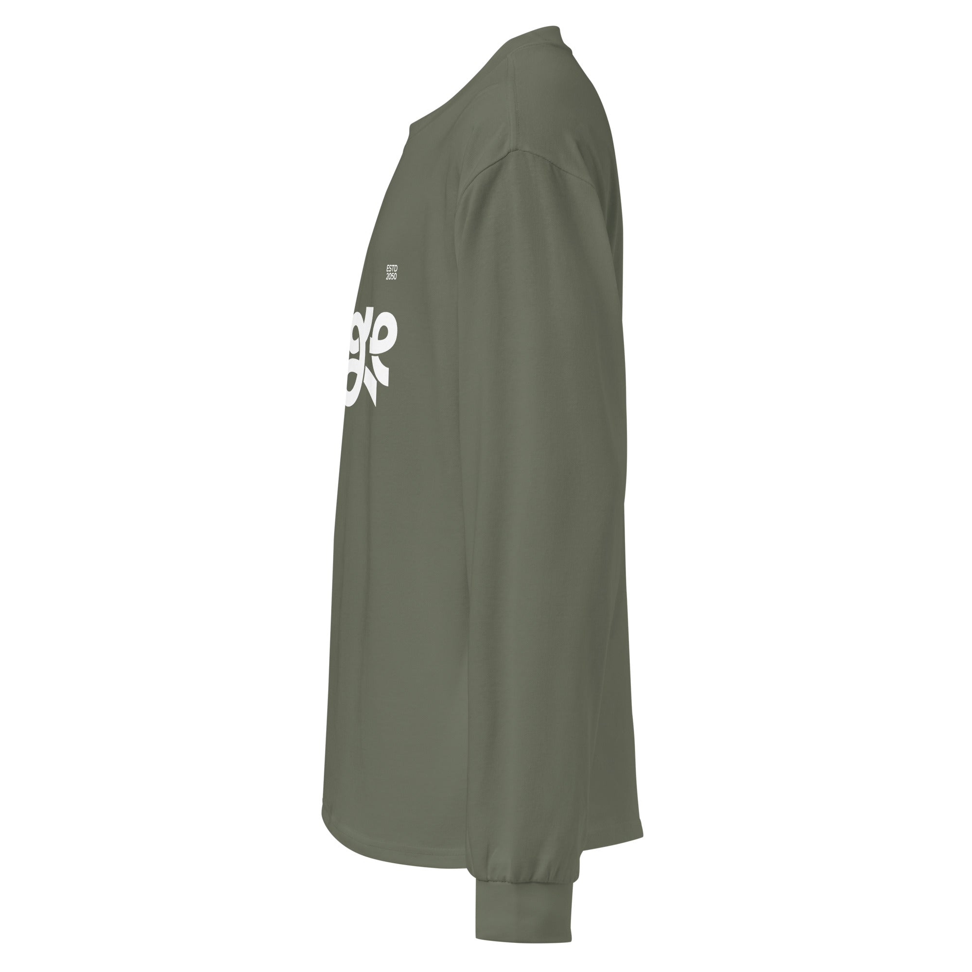 Unisex Premium Heavyweight Long Sleeve Shirt | Huge long sleeve shirt AwRans Clothing unisex-premium-heavyweight-long-sleeve-shirt-cypress-left-67f2943045fcf