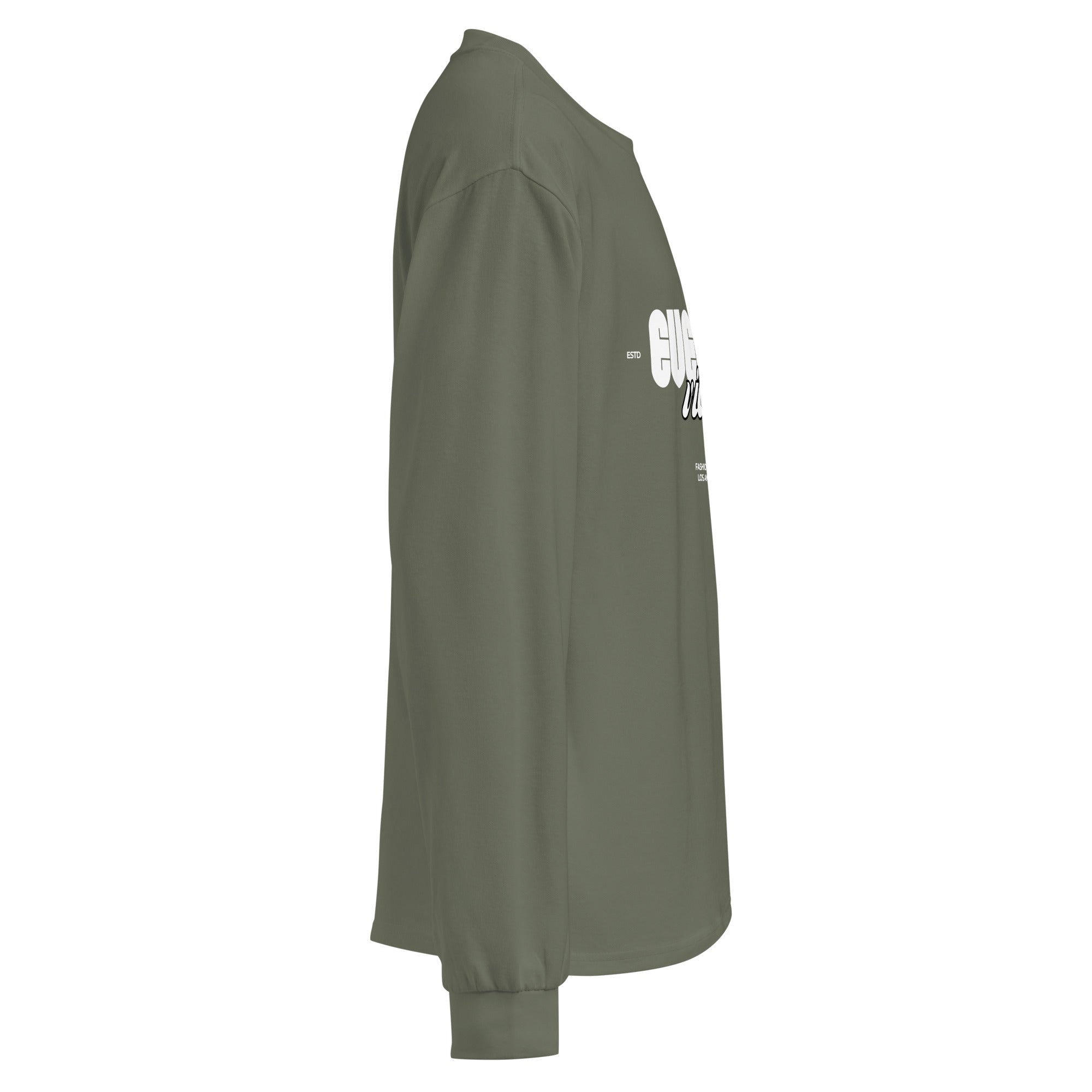 Unisex Premium Heavyweight Long Sleeve Shirt | Evening Vibes long sleeve shirt AwRans Clothing unisex-premium-heavyweight-long-sleeve-shirt-cypress-right-67f2c41735b35