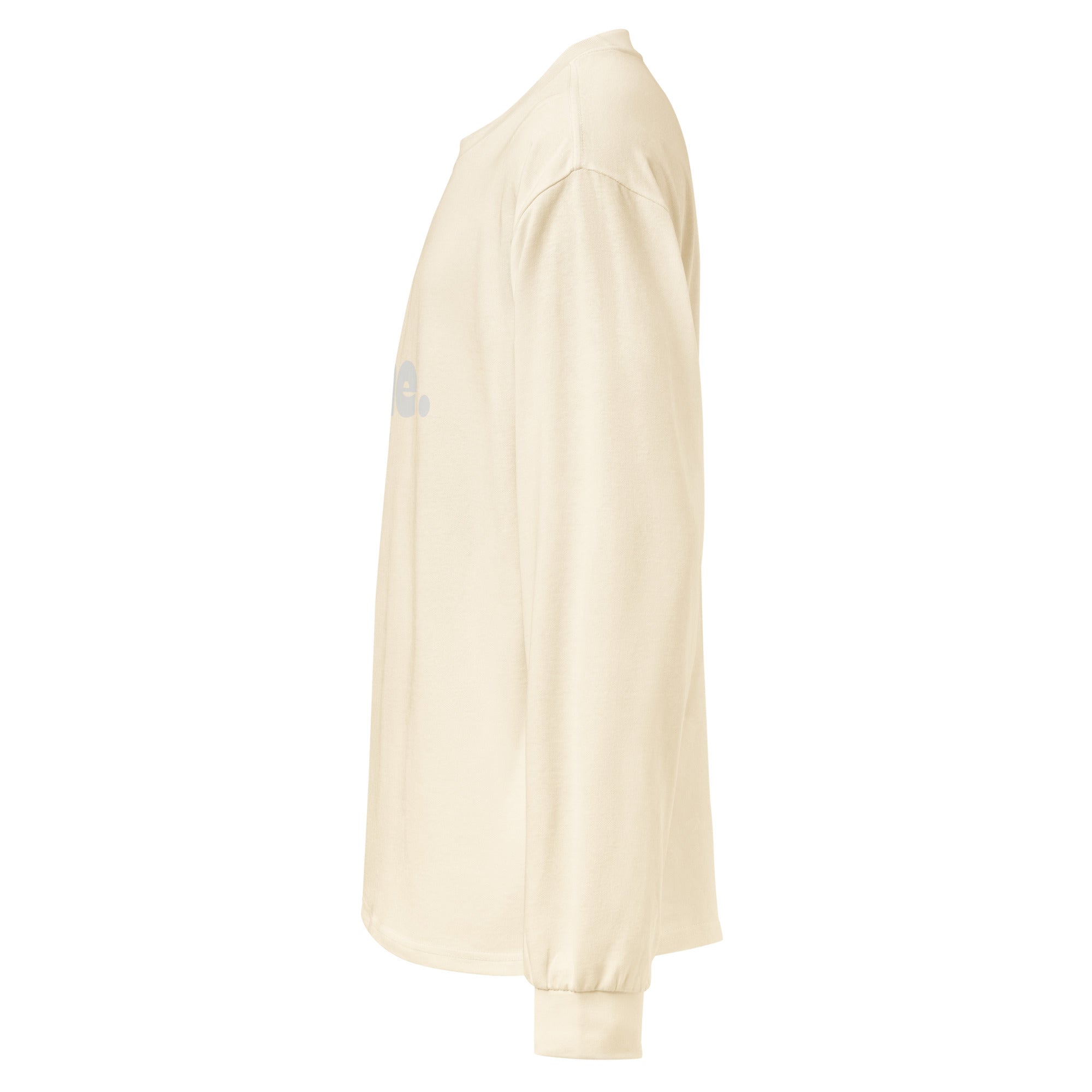 Unisex Premium Heavyweight Long Sleeve Shirt | One Day long sleeve shirt AwRans Clothing unisex-premium-heavyweight-long-sleeve-shirt-ecru-left-67eaaaf8d1072