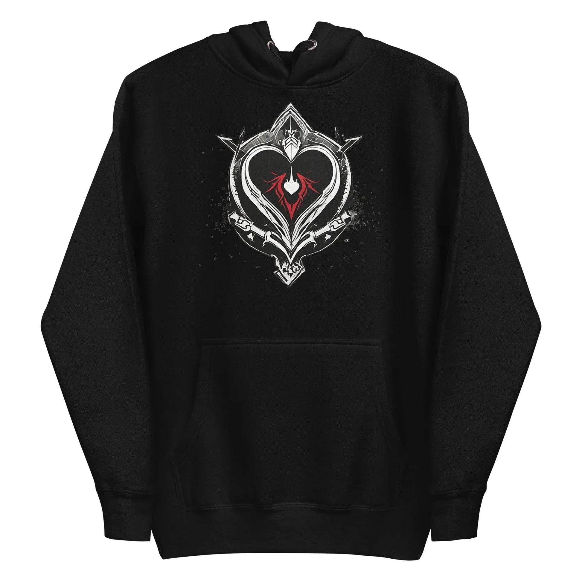 Unisex | Black Heart Candle Hoodie - AwRans Clothing