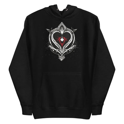 Unisex | Black Heart Candle Hoodie - AwRans Clothing