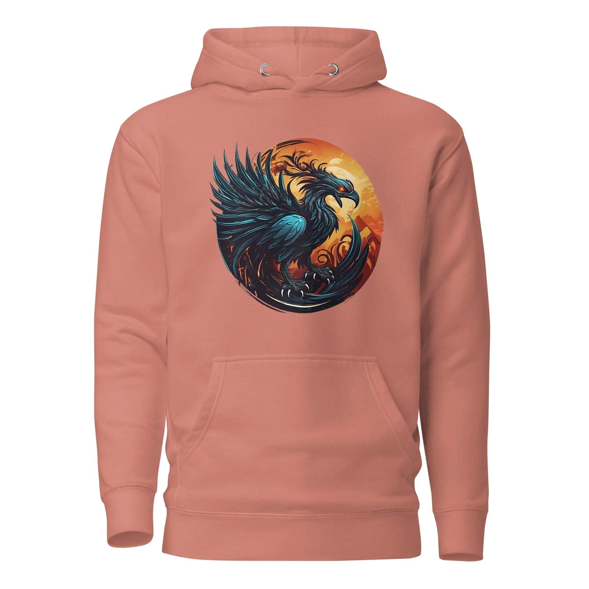 Unisex | Phoenix Hoodie Dusty Rose hoodie AwRans Clothing unisex-premium-hoodie-dusty-rose-front-65f5bf6b2068c