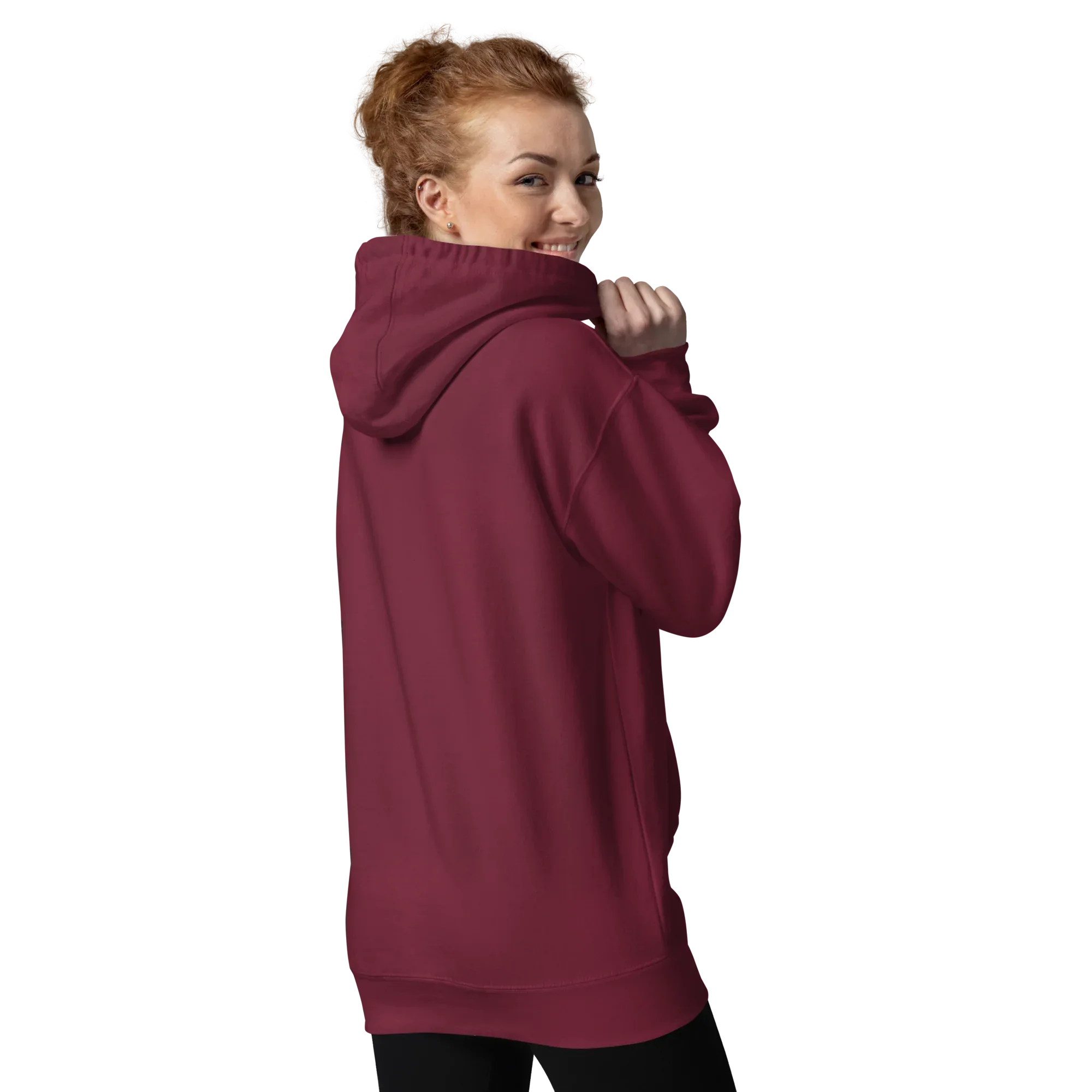 RS | Cotton Face Hoodie Hoodie AwRans Clothing unisex-premium-hoodie-maroon-back-65a96e6e6fb18