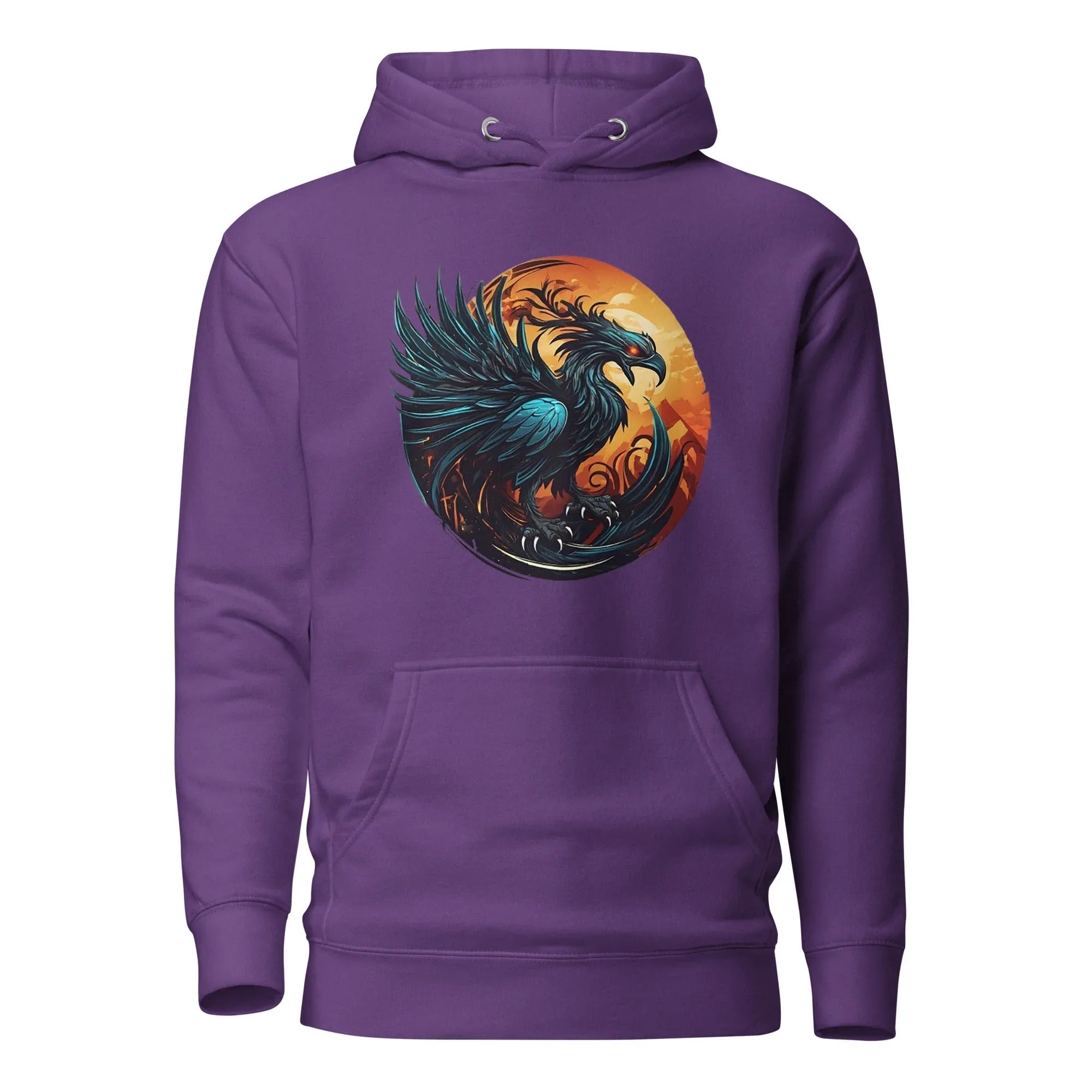 Unisex | Phoenix Hoodie Purple hoodie AwRans Clothing unisex-premium-hoodie-purple-front-65f5bf6b1c16f