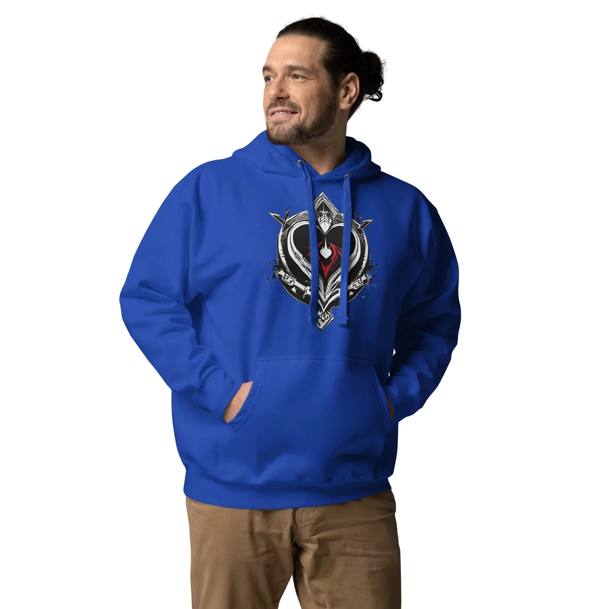 Unisex | Black Heart Candle Hoodie Hoodie AwRans Clothing unisex-premium-hoodie-team-royal-front-65f2946d20e3e