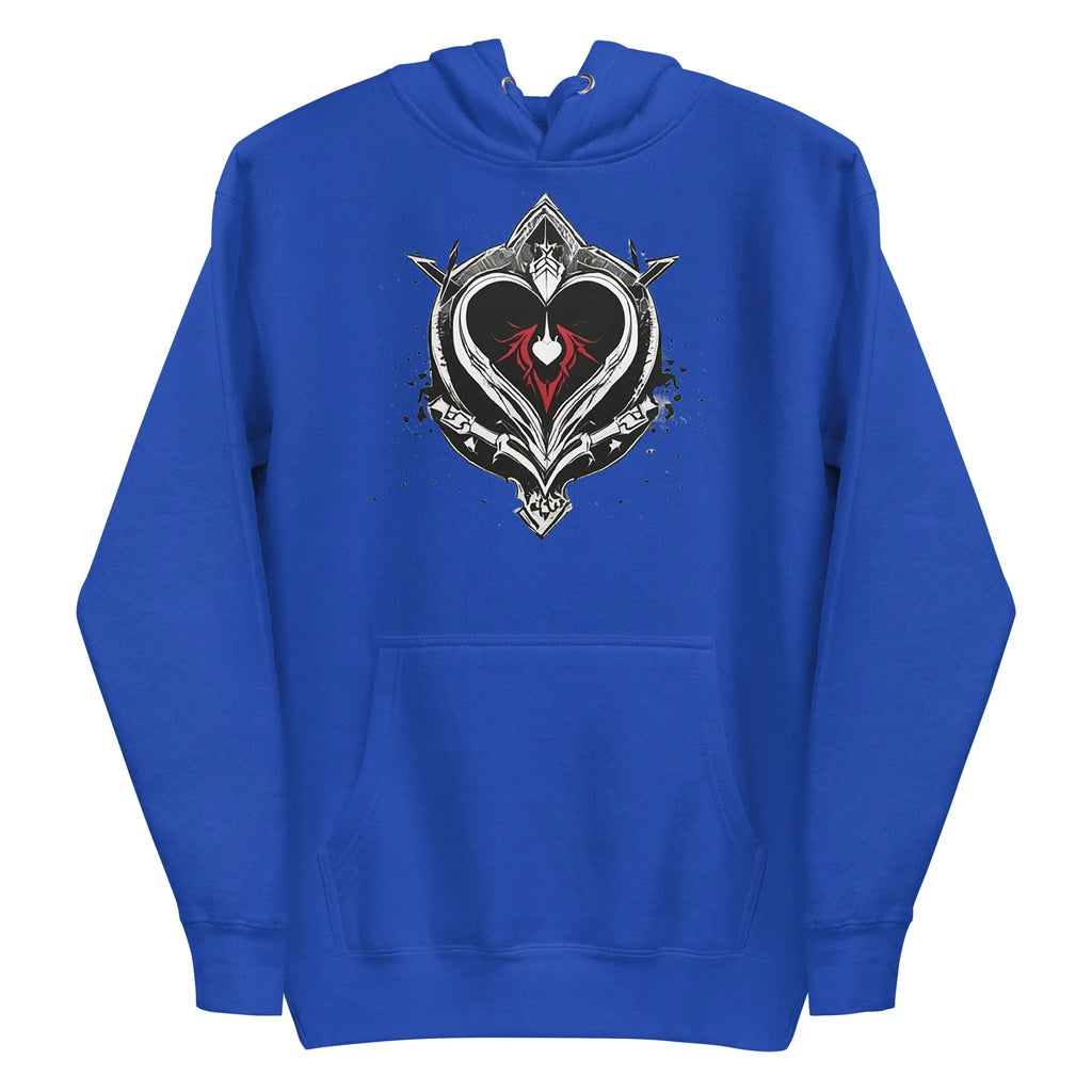 Unisex | Black Heart Candle Hoodie Hoodie AwRans Clothing unisex-premium-hoodie-team-royal-front-65f2946d34a16
