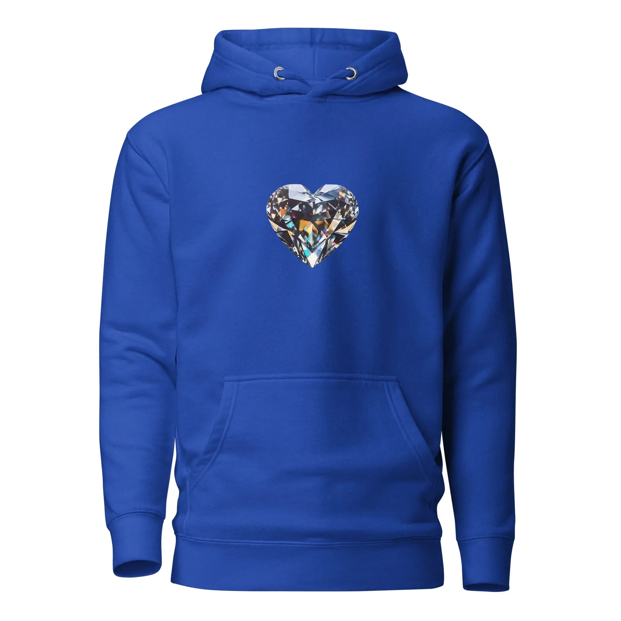 Unisex | Diamond Heart Hoodie Team Royal hoodie AwRans Clothing unisex-premium-hoodie-team-royal-front-6601a9ed196e0