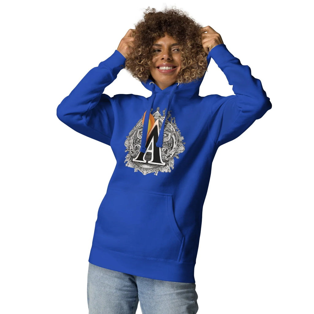 Unisex | The Burning A Hoodie hoodie AwRans Clothing unisex-premium-hoodie-team-royal-front-6617f15b6d3cd