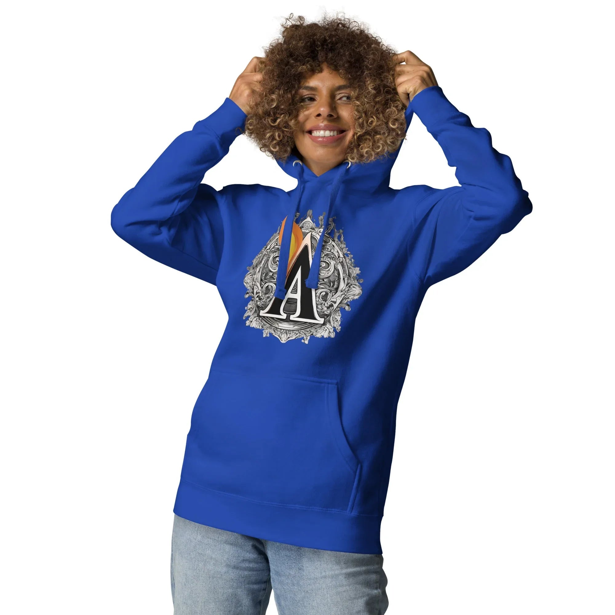 Unisex | The Burning A Hoodie hoodie AwRans Clothing unisex-premium-hoodie-team-royal-front-6617f15b6d3cd