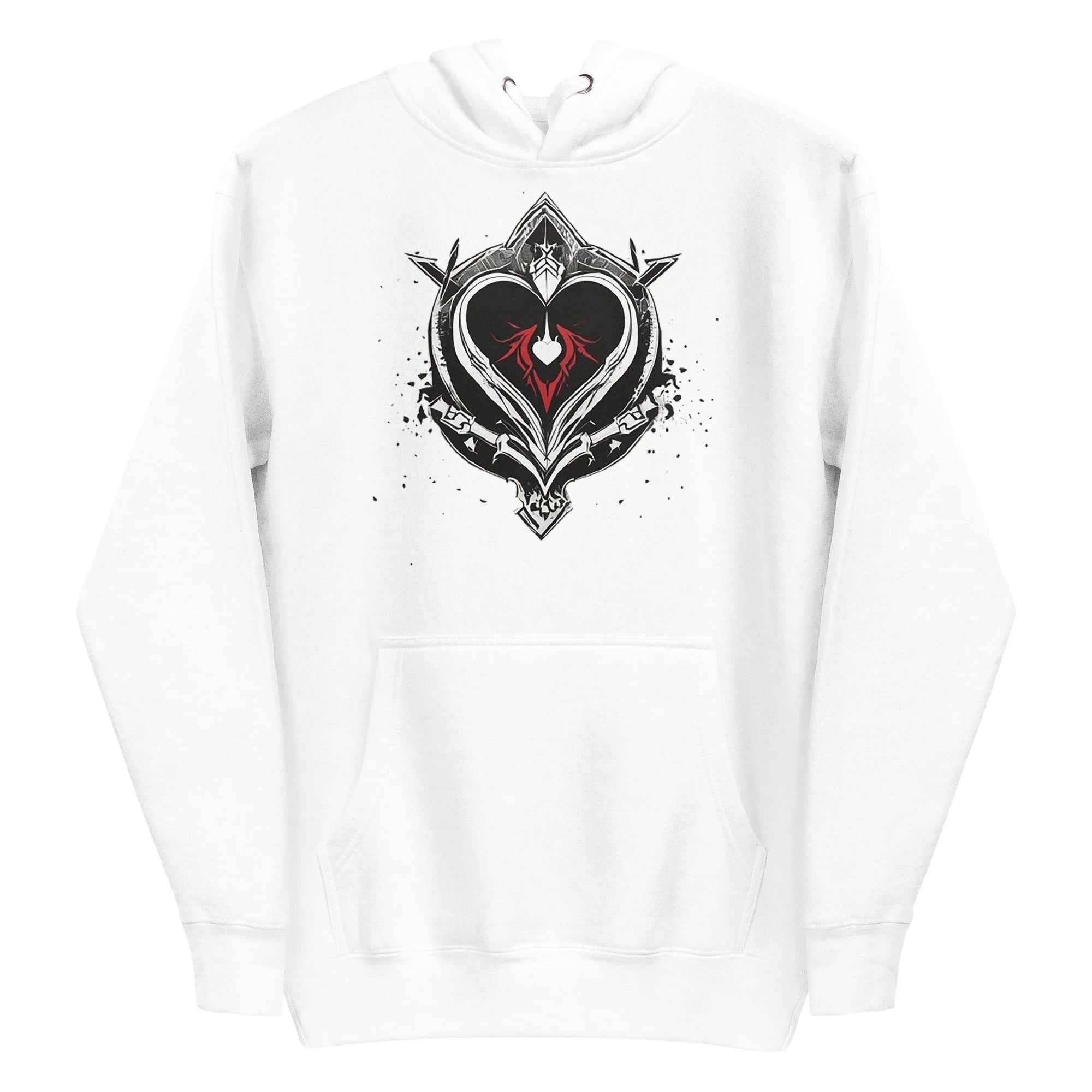 Unisex | Black Heart Candle Hoodie Hoodie AwRans Clothing unisex-premium-hoodie-white-front-65f2946d3bade