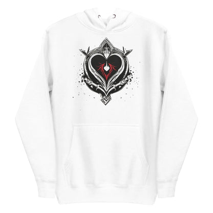 Unisex | Black Heart Candle Hoodie - AwRans Clothing