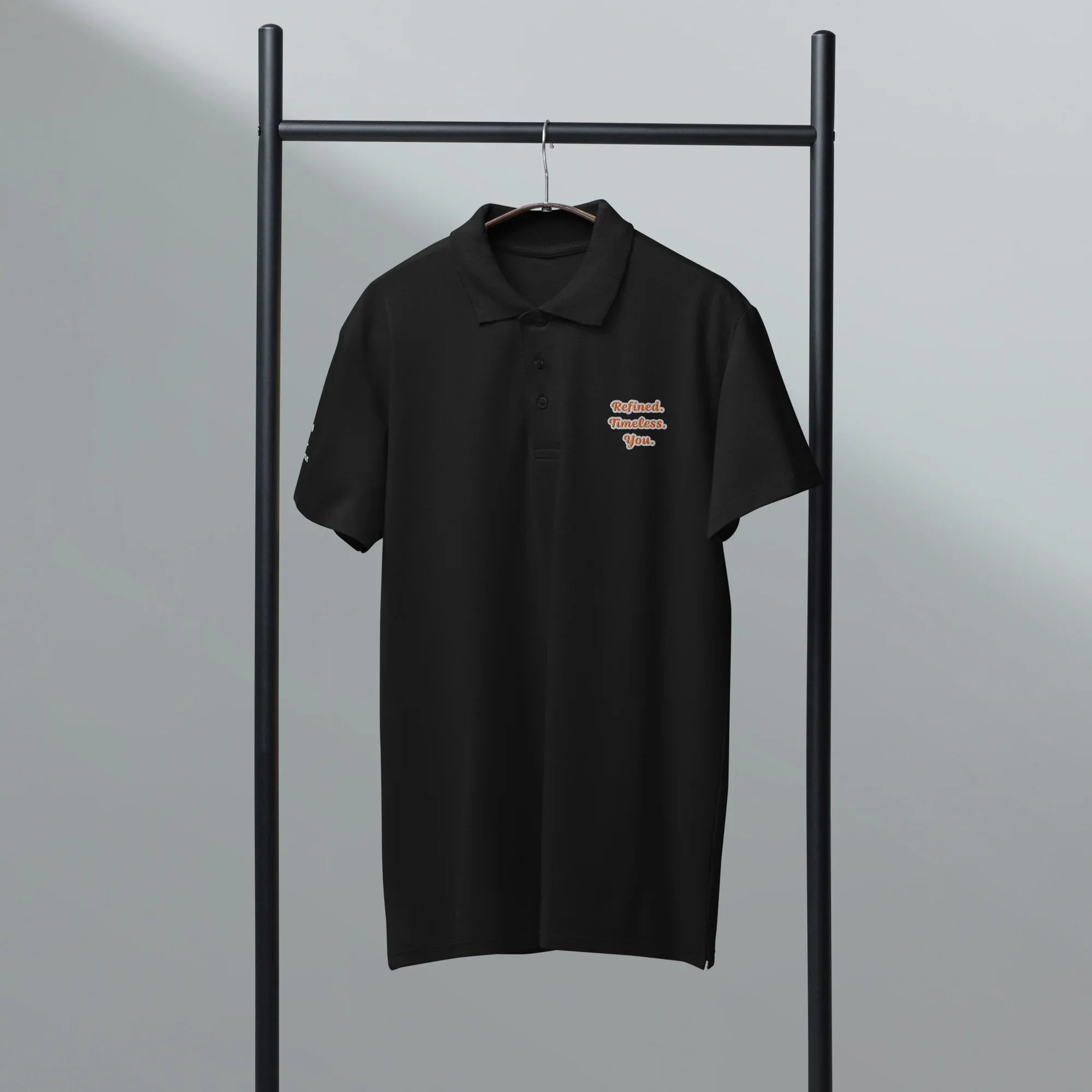 Refined. Timeless. You. Unisex Premium Pique Polo Shirt - AwRans Clothing