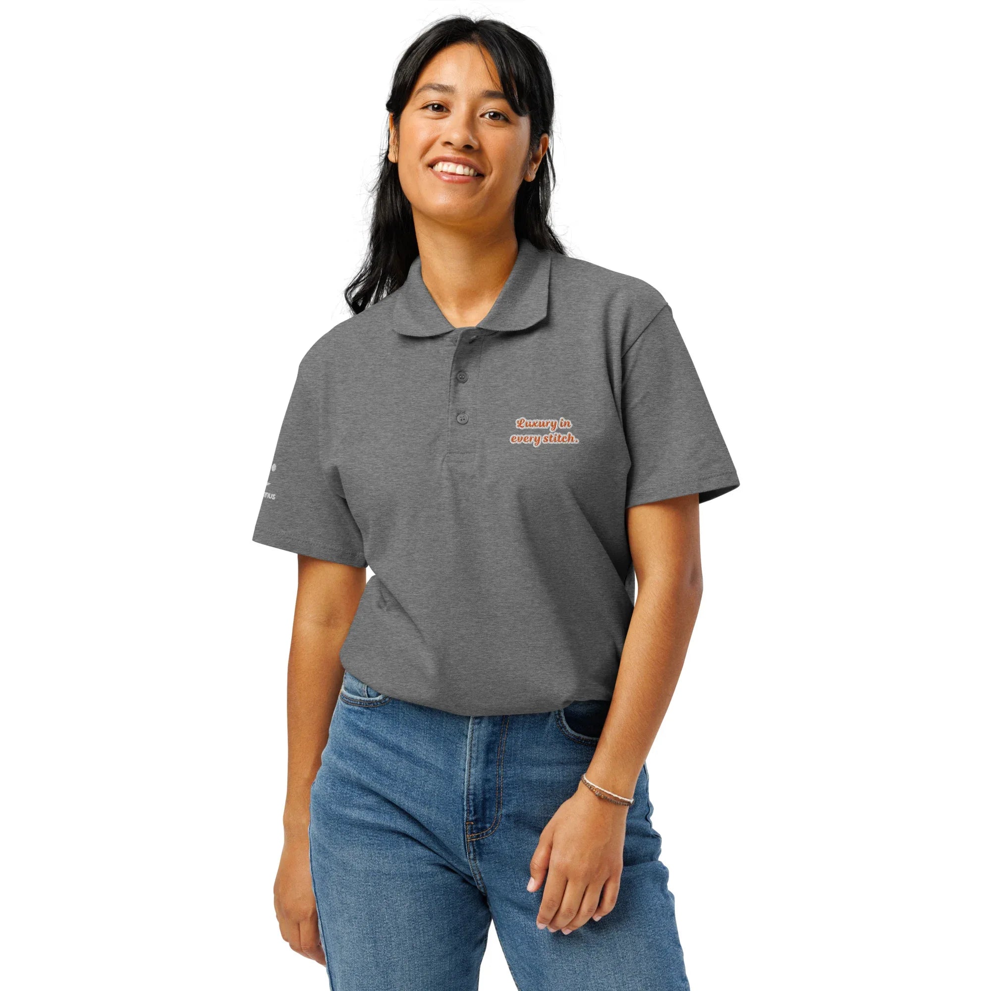 Luxury in every stitch . Unisex Premium Pique Polo Shirt - AwRans Clothing