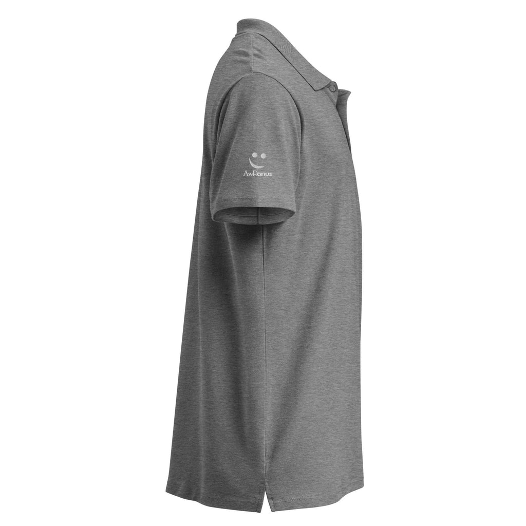 Premium Feel, Powerful Look. Unisex Premium Pique Polo Shirt polo shirt AwRans Clothing unisex-premium-pique-polo-shirt-grey-melange-right-67ba6765cfffd