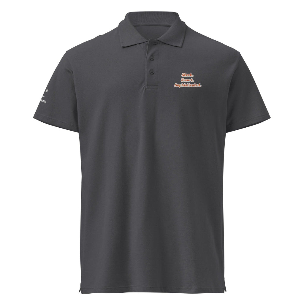 Sleek. Smart. Sophisticated. Unisex Premium Pique Polo Shirt polo shirt AwRans Clothing unisex-premium-pique-polo-shirt-mouse-grey-front-67ba6a7198170
