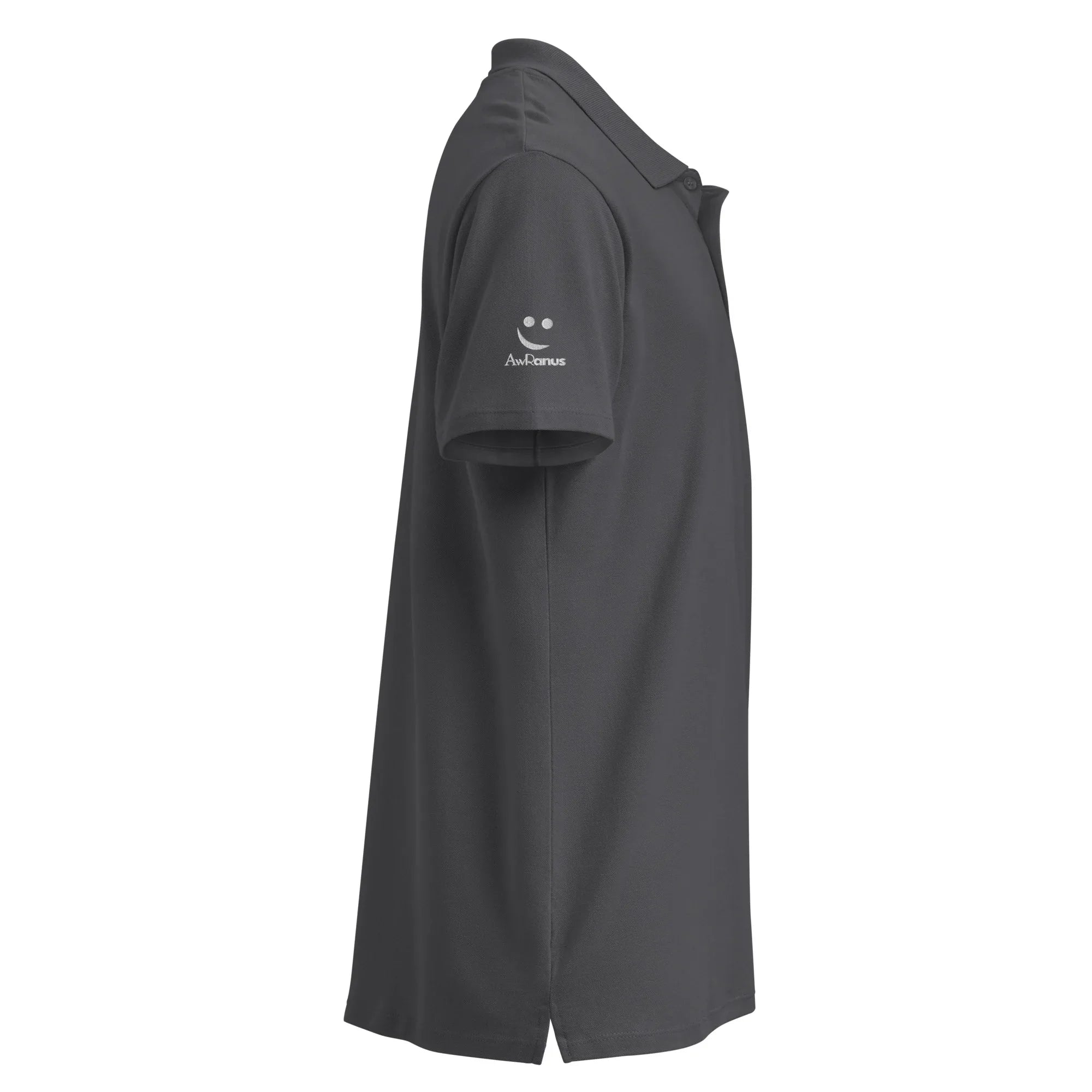 Sleek. Smart. Sophisticated. Unisex Premium Pique Polo Shirt polo shirt AwRans Clothing unisex-premium-pique-polo-shirt-mouse-grey-right-67ba6a7196dfc