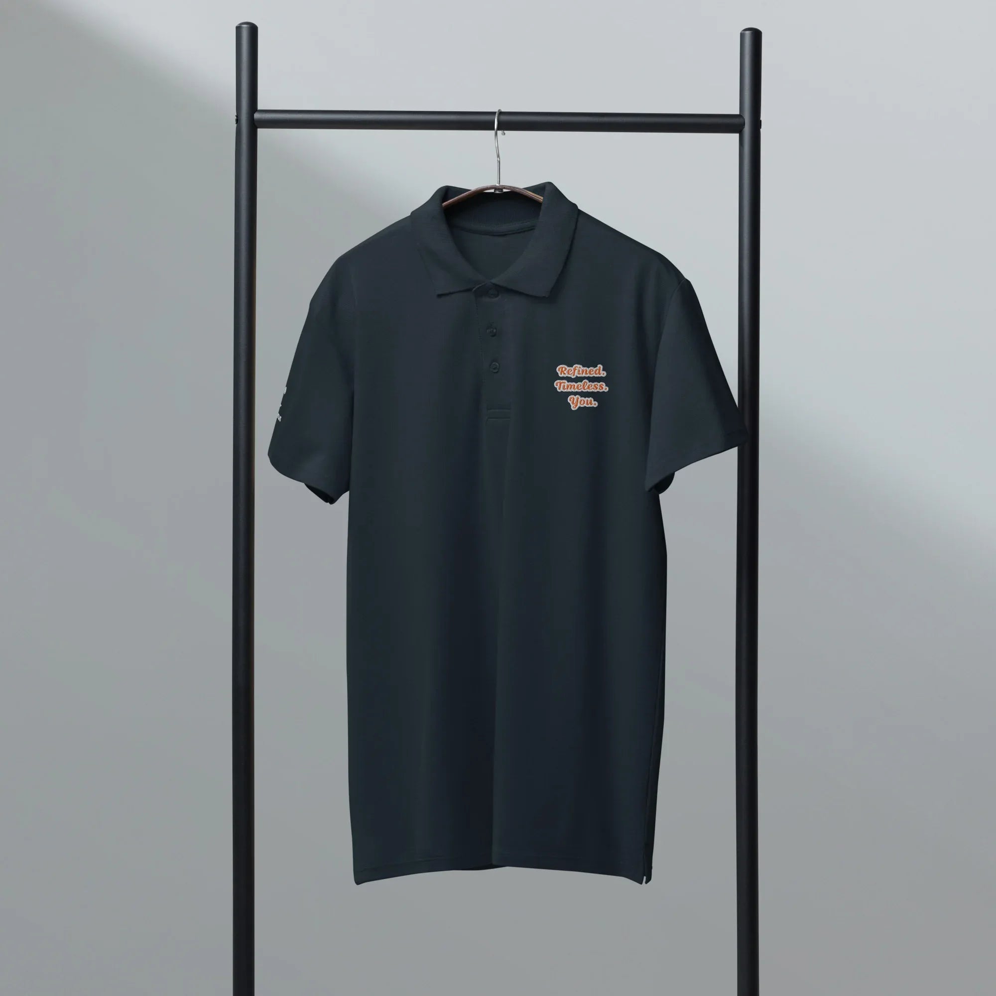 Refined. Timeless. You. Unisex Premium Pique Polo Shirt - AwRans Clothing