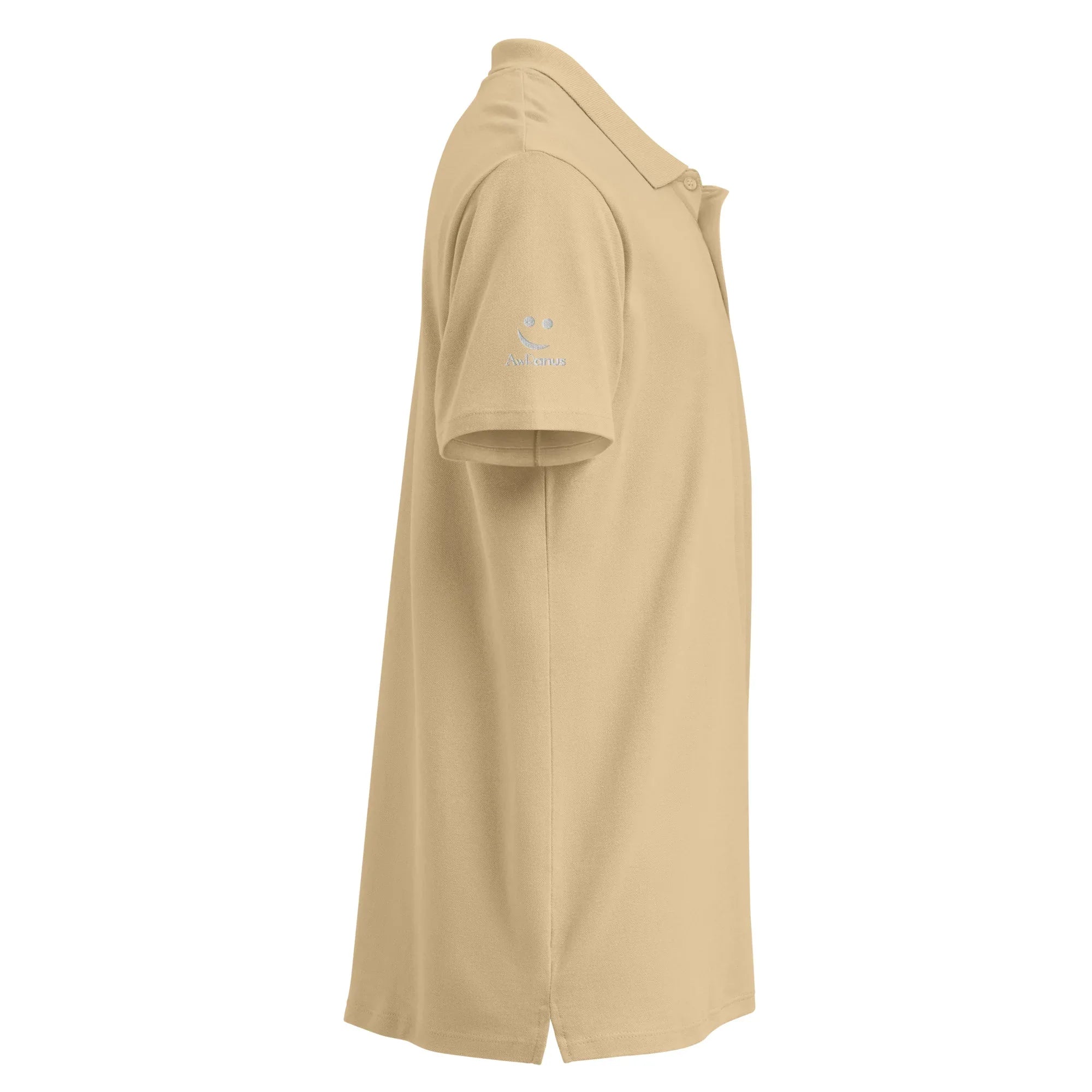 Sleek. Smart. Sophisticated. Unisex Premium Pique Polo Shirt polo shirt AwRans Clothing unisex-premium-pique-polo-shirt-sand-right-67ba6a719e1e2