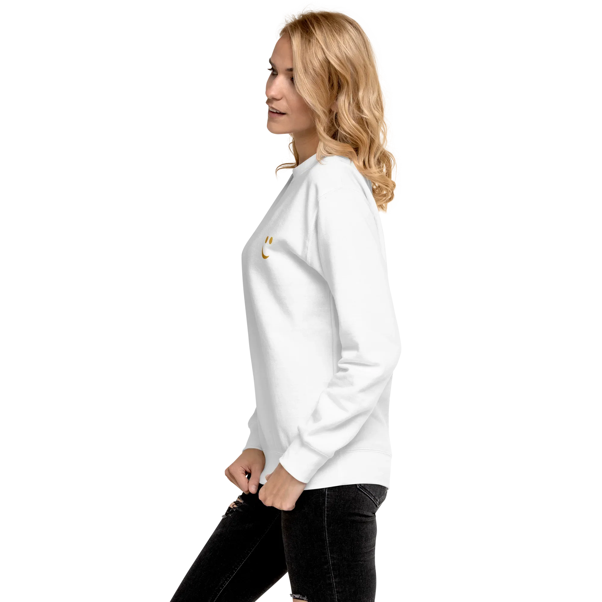 RS | Premium Sweatshirt Sweatshirt AwRans Clothing unisex-premium-sweatshirt-white-left-65a972a136f33