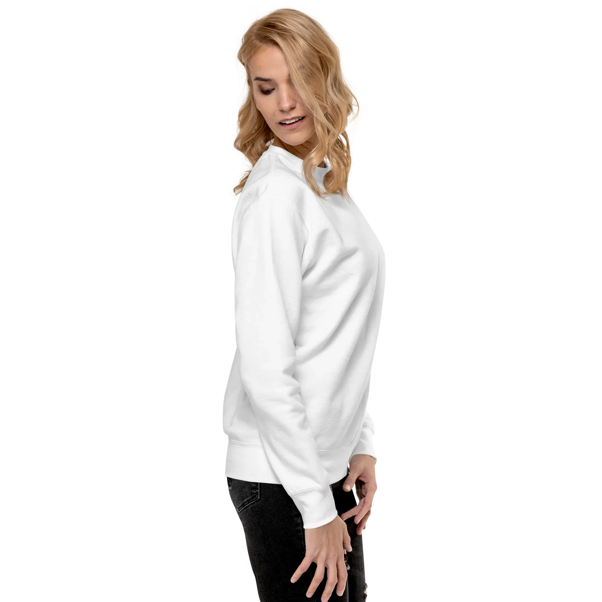 RS | Premium Sweatshirt Sweatshirt AwRans Clothing unisex-premium-sweatshirt-white-right-65a972a1379d4