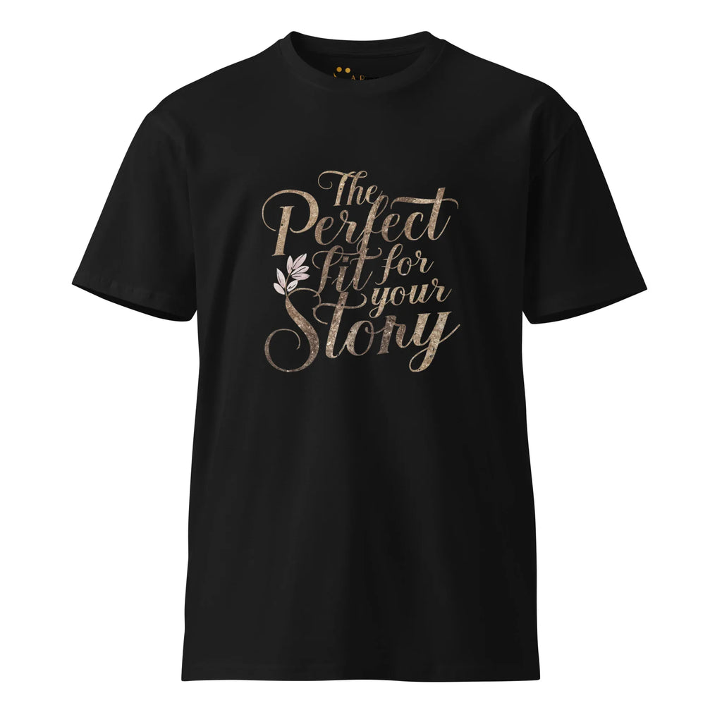 Women's Premium T-Shirt The Perfect Fit For Your Story T-Shirt AwRans Clothing unisex-premium-t-shirt-black-front-6794c4ef519f5