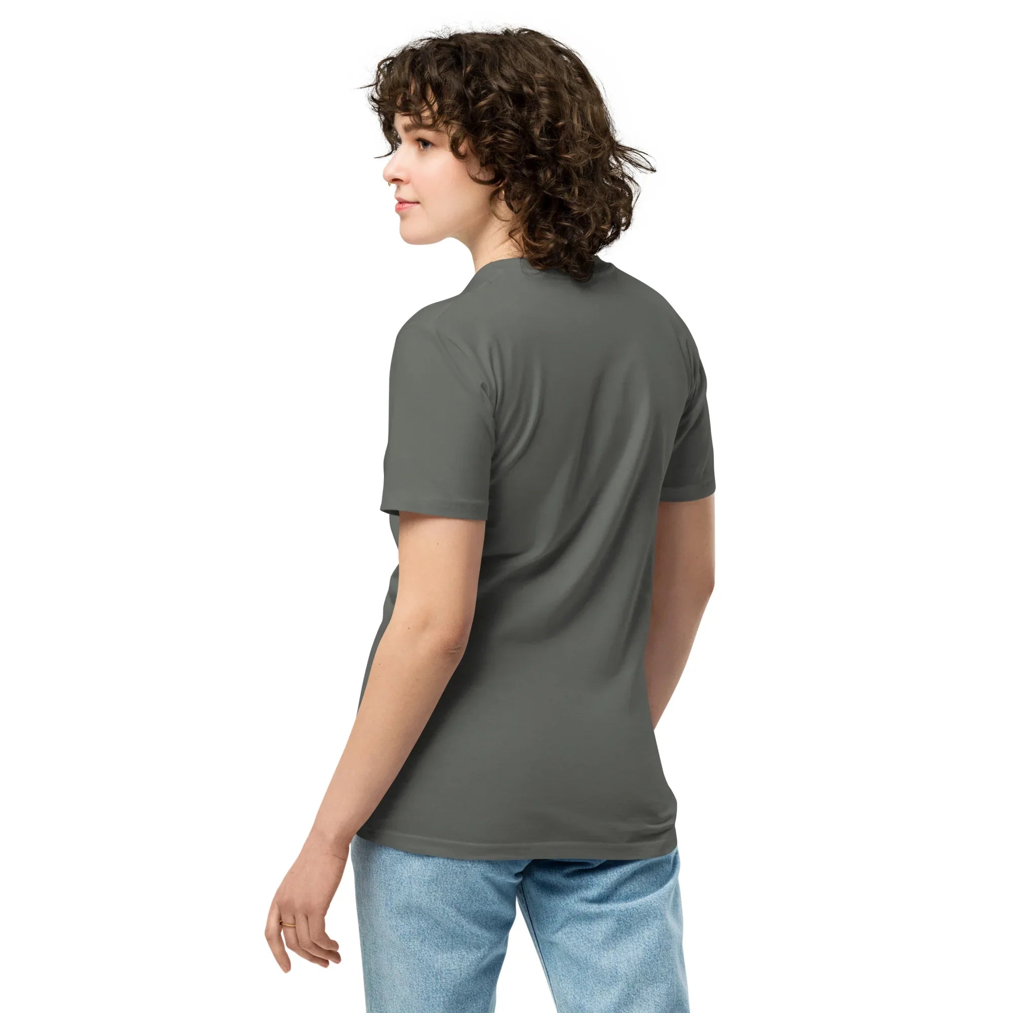Women's Premium T-Shirt The Perfect Fit For Your Story T-Shirt AwRans Clothing unisex-premium-t-shirt-charcoal-back-6794c4ef58402