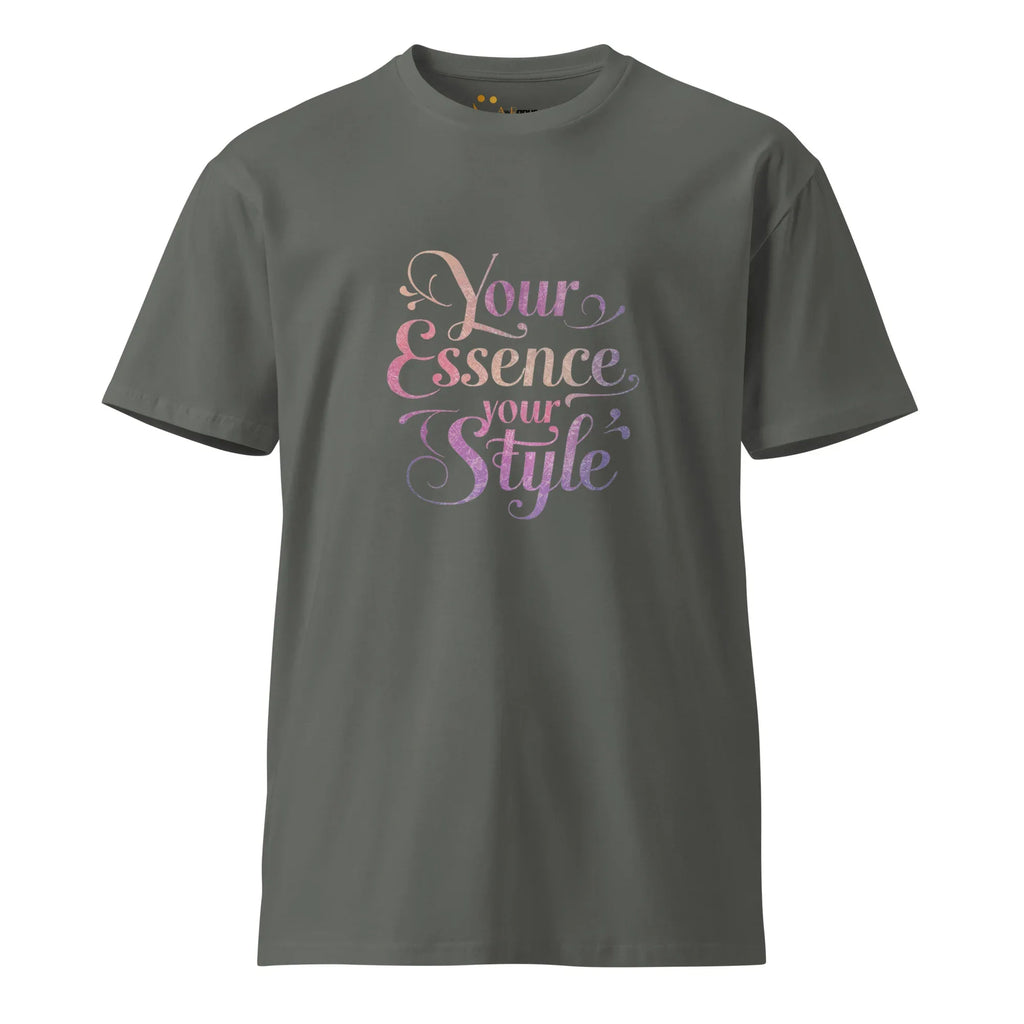 Women's Premium T-Shirt Your Essence Your Style T-Shirt AwRans Clothing unisex-premium-t-shirt-charcoal-front-6794c469ea228