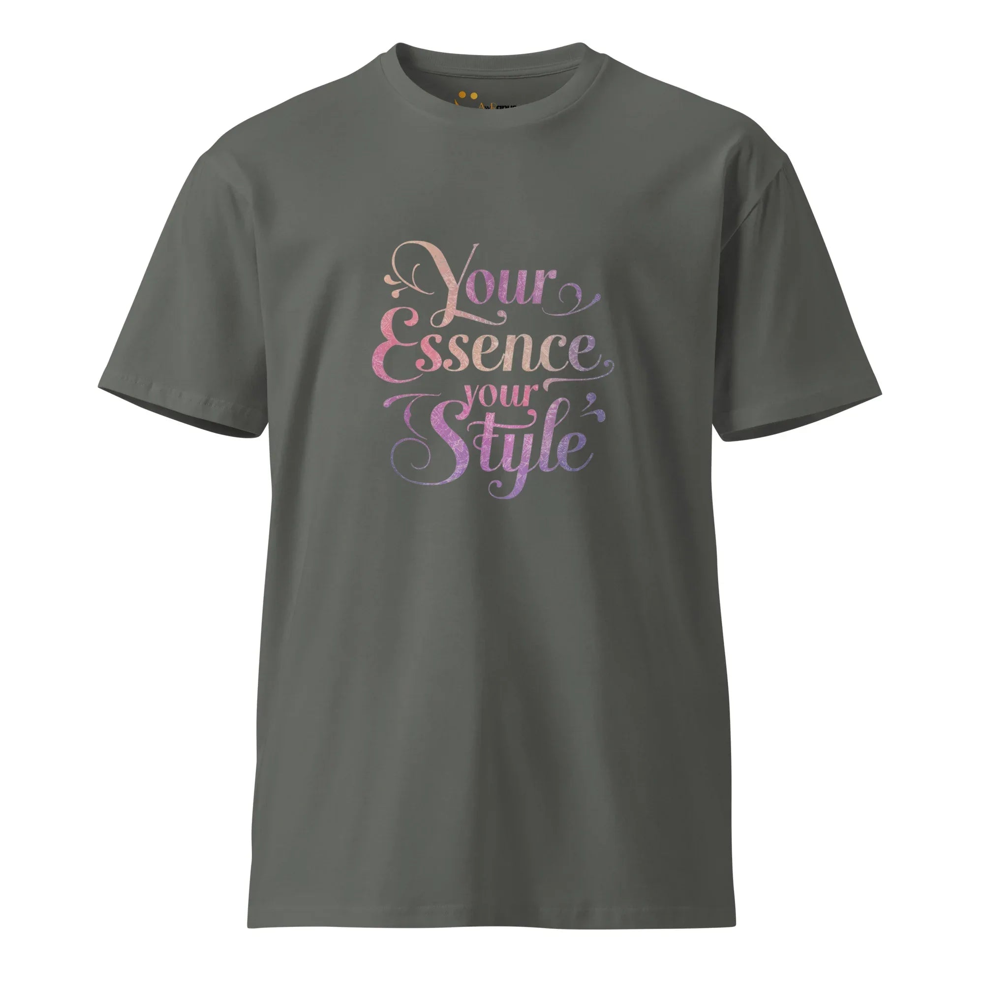 Women's Premium T-Shirt Your Essence Your Style T-Shirt AwRans Clothing unisex-premium-t-shirt-charcoal-front-6794c469ea228