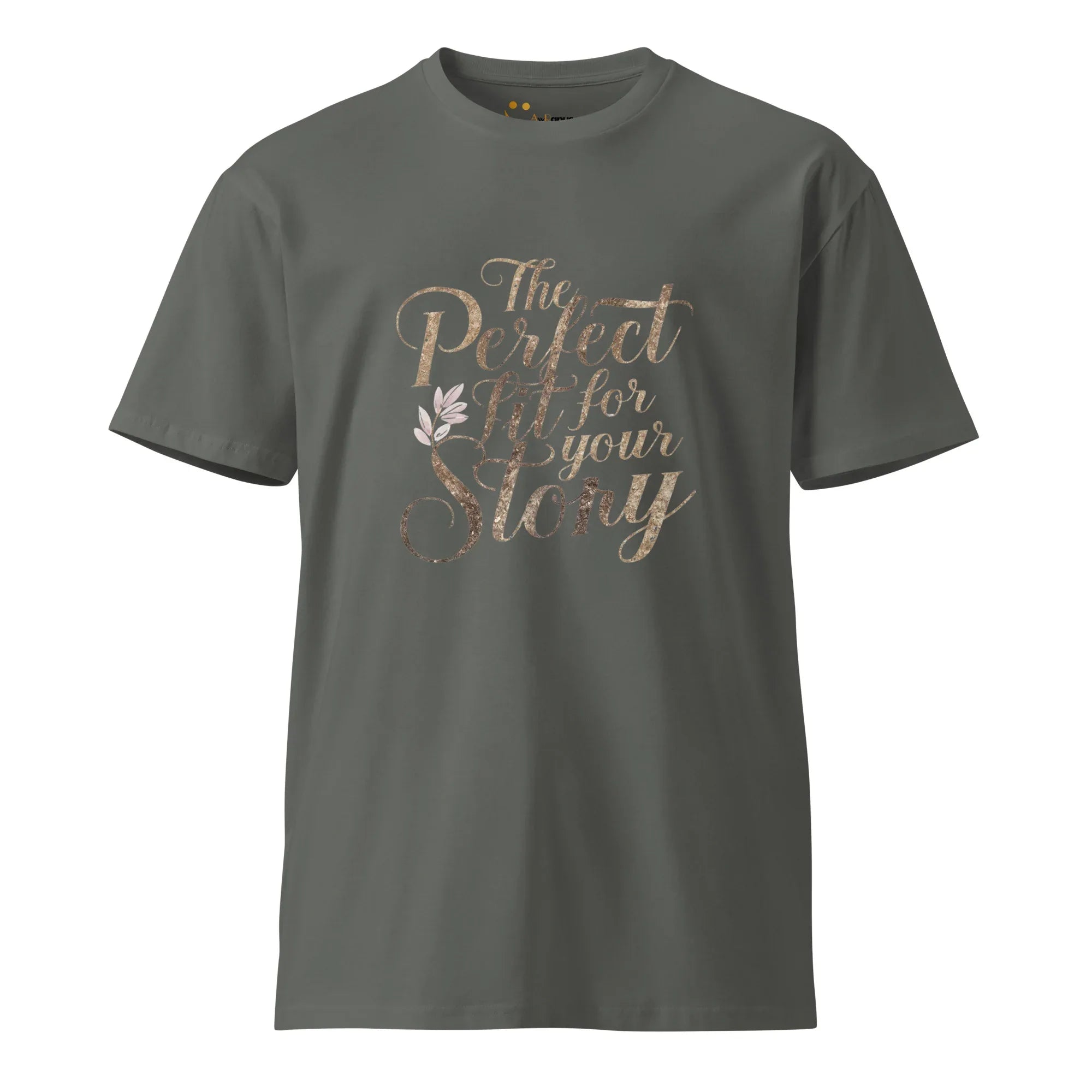 Women's Premium T-Shirt The Perfect Fit For Your Story T-Shirt AwRans Clothing unisex-premium-t-shirt-charcoal-front-6794c4ef52875