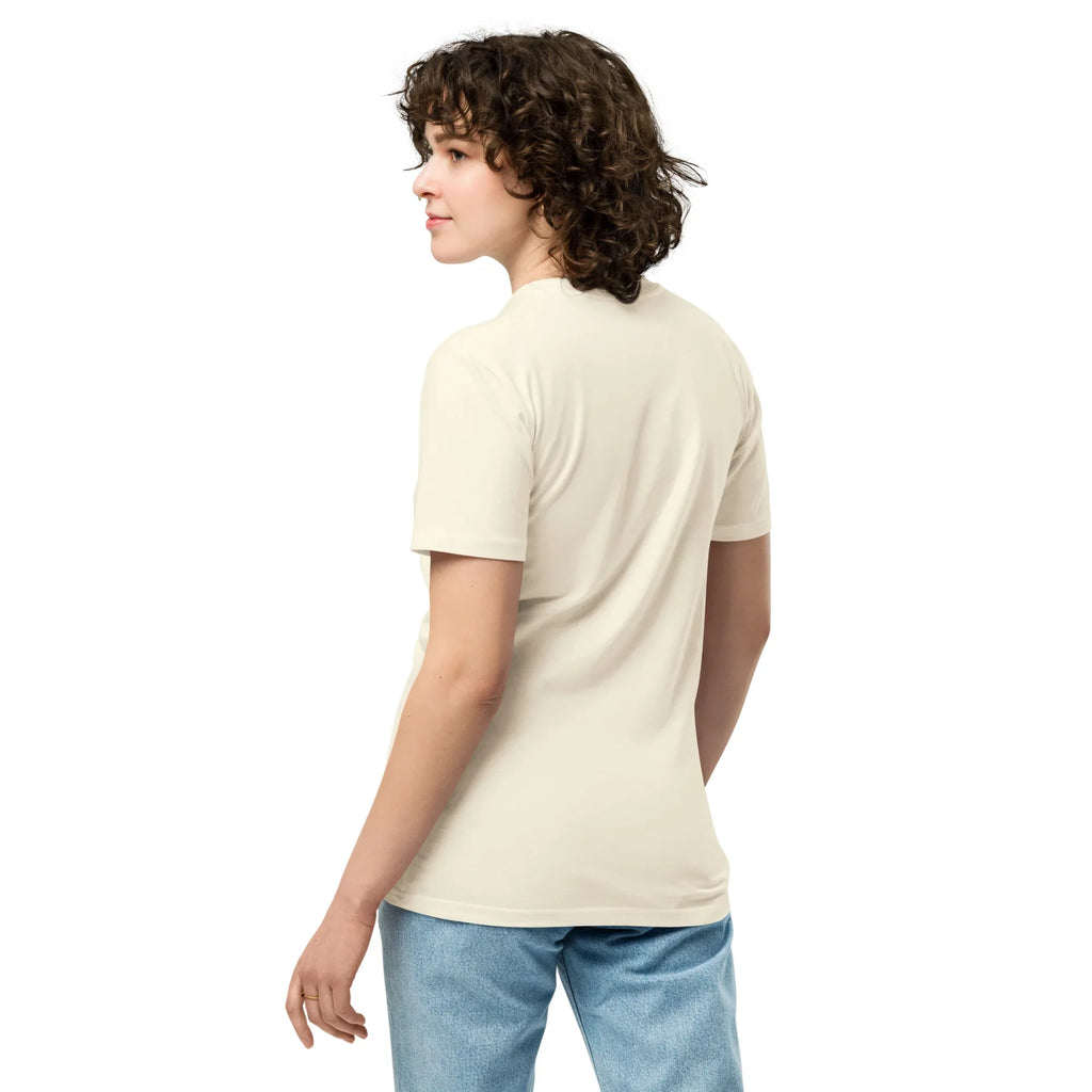Women's Premium T-Shirt Unapologetically Premium T-Shirt AwRans Clothing unisex-premium-t-shirt-natural-back-6794c3de955d0