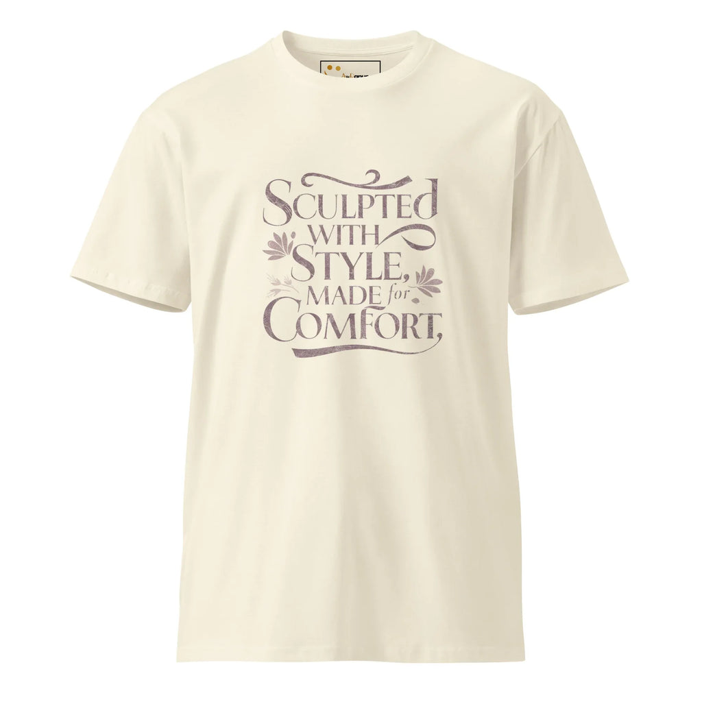 Women's Premium T-Shirt Sculpted With Style Made For Comfort T-Shirt AwRans Clothing unisex-premium-t-shirt-natural-front-6794c4ca2c0d0