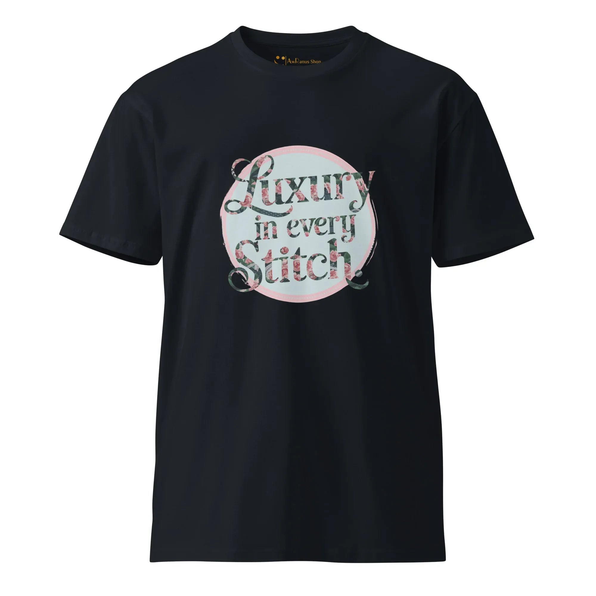 Women's Premium T-Shirt | Luxury In Every Stitch T-Shirt AwRans Clothing unisex-premium-t-shirt-navy-front-6794c2815dd06