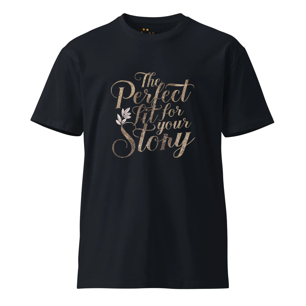 Women's Premium T-Shirt The Perfect Fit For Your Story T-Shirt AwRans Clothing unisex-premium-t-shirt-navy-front-6794c4ef51f63