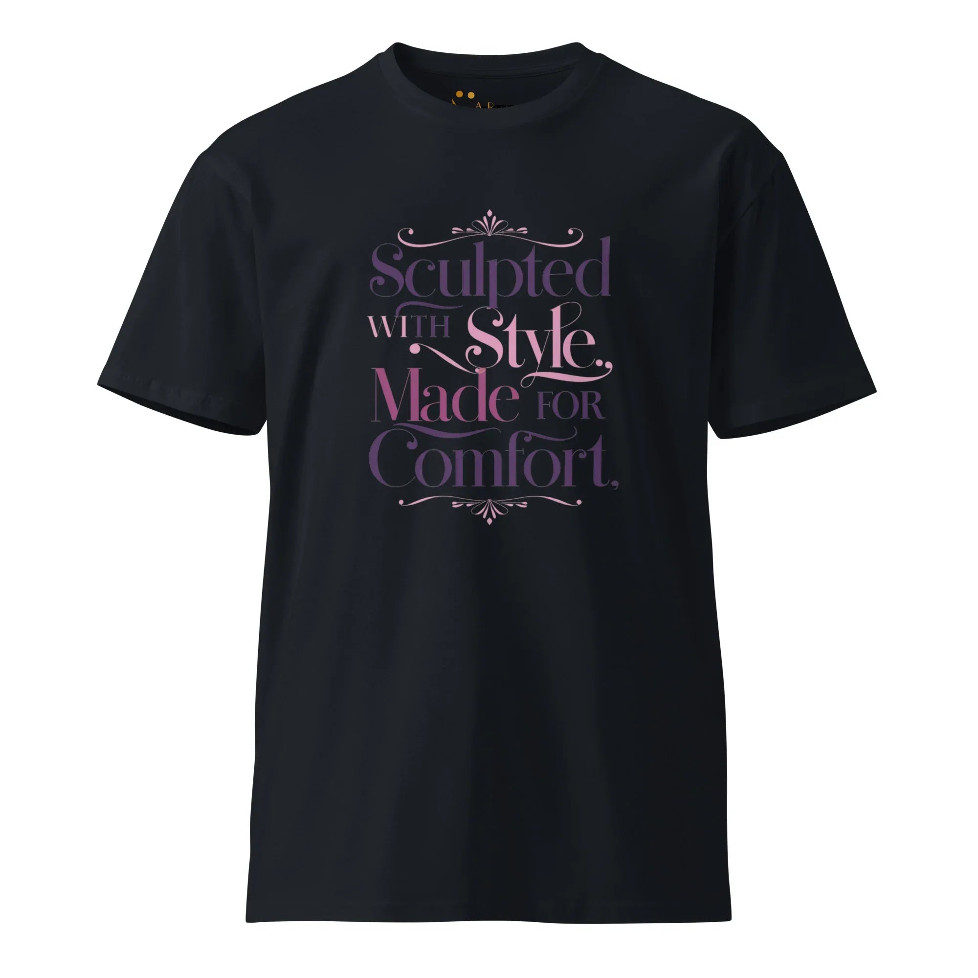 Women's Premium T-Shirt Sculpted With Style Made For Comfort T-Shirt AwRans Clothing unisex-premium-t-shirt-navy-front-6794c529a1cf9