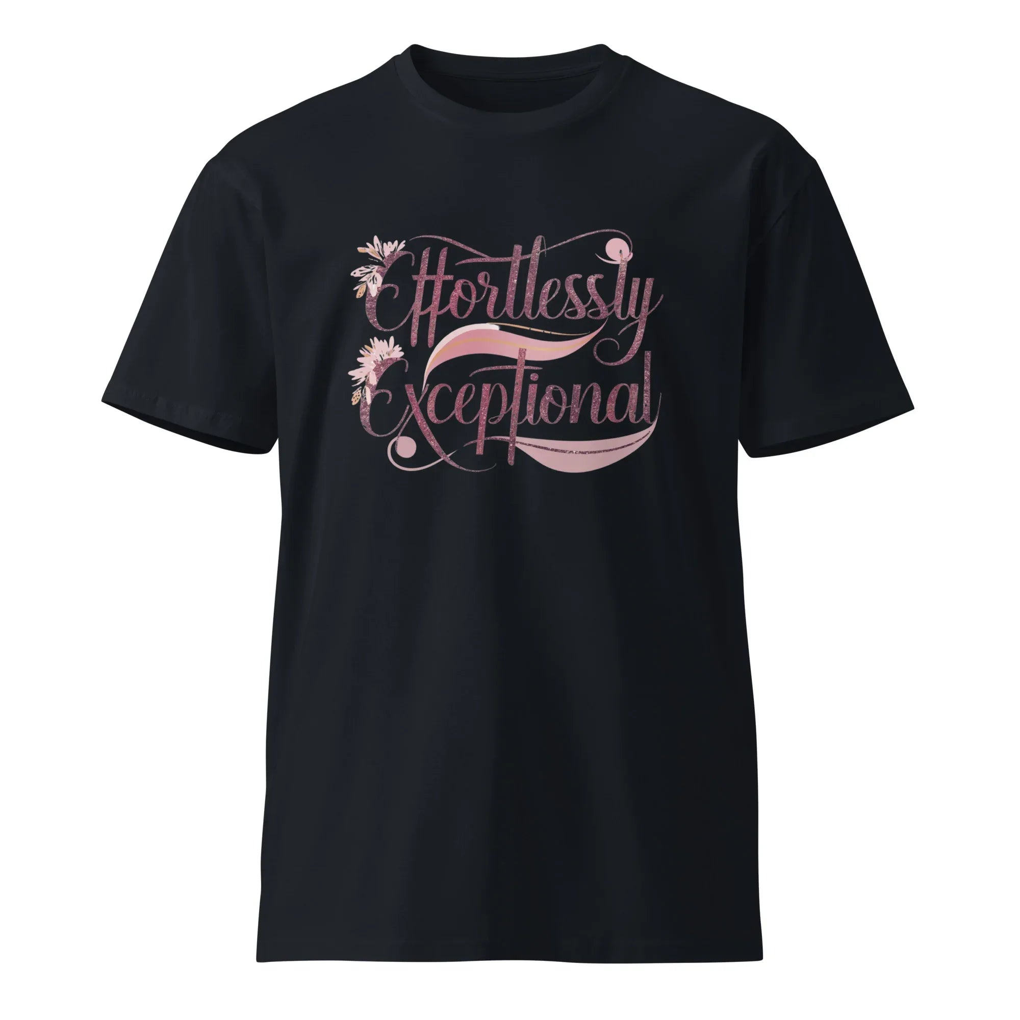Women's Premium T-Shirt | Effortlessly Exceptional T-Shirt AwRans Clothing unisex-premium-t-shirt-navy-front-6794f35116a4c