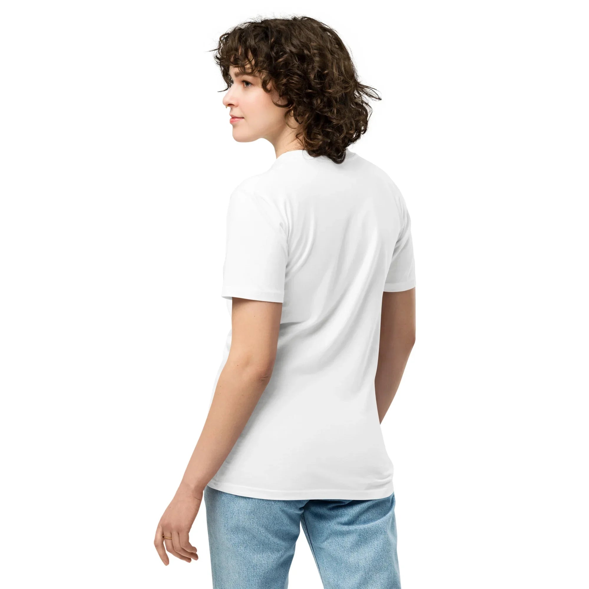 Women's Premium T-Shirt | Effortlessly Exceptional T-Shirt AwRans Clothing unisex-premium-t-shirt-white-back-6794f3511f8bd