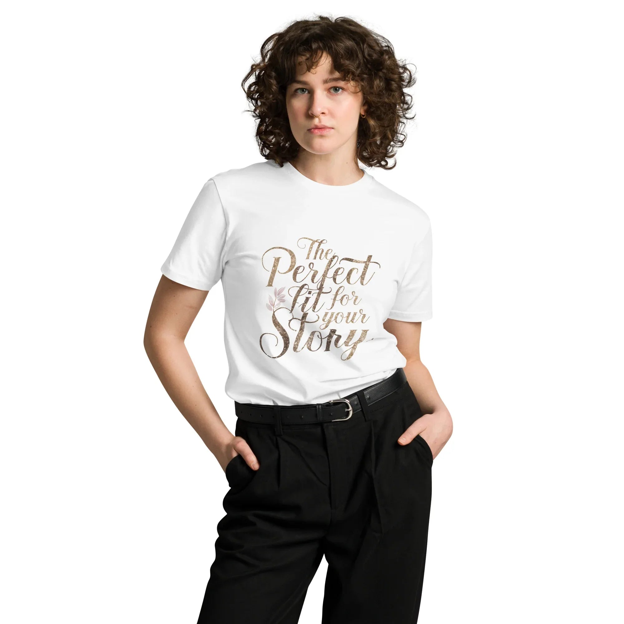 Women's Premium T-Shirt The Perfect Fit For Your Story White T-Shirt AwRans Clothing unisex-premium-t-shirt-white-front-6794c4ef60966