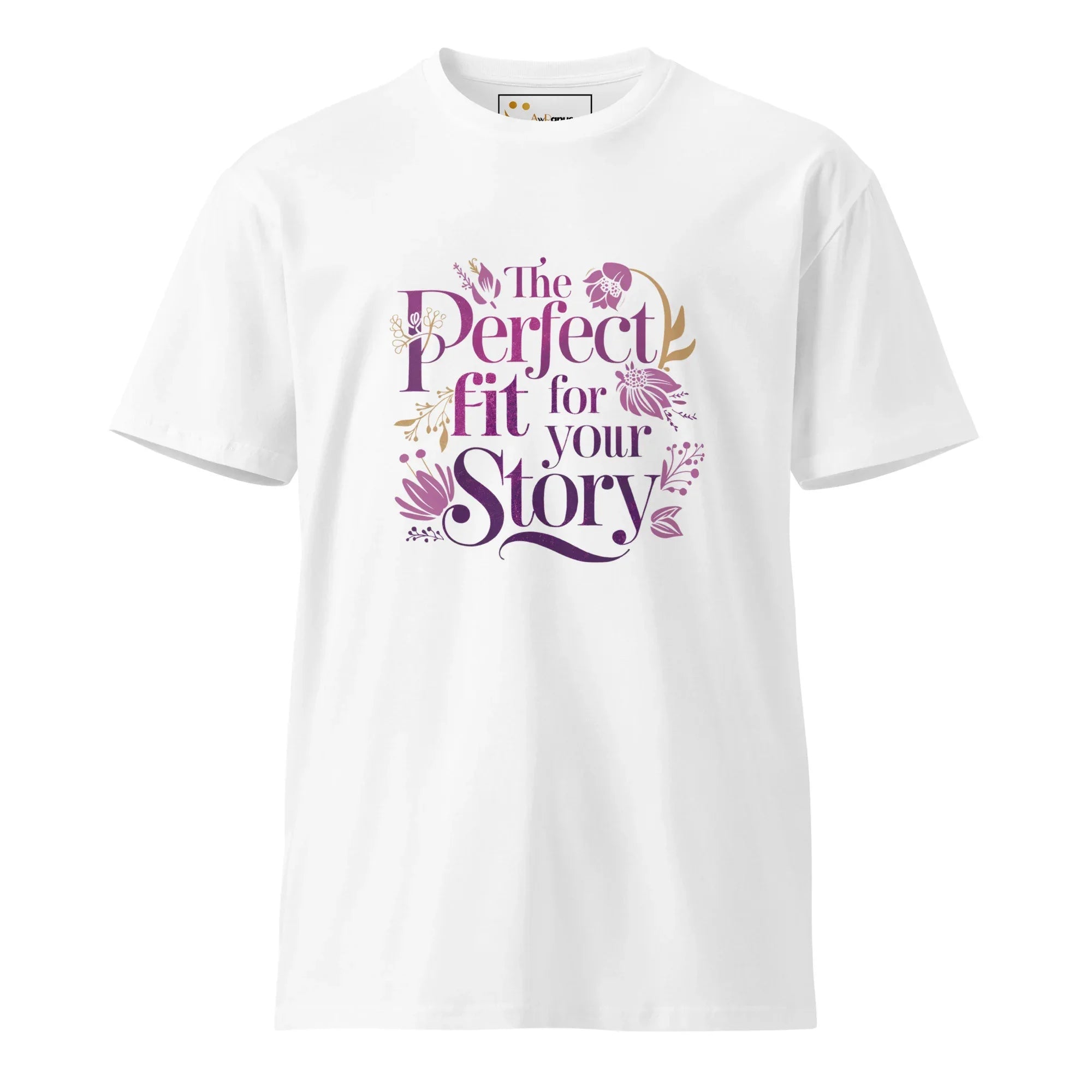 Women's Premium T-Shirt | The Perfect Fit For Your Story T-Shirt AwRans Clothing unisex-premium-t-shirt-white-front-6794c77e121f6